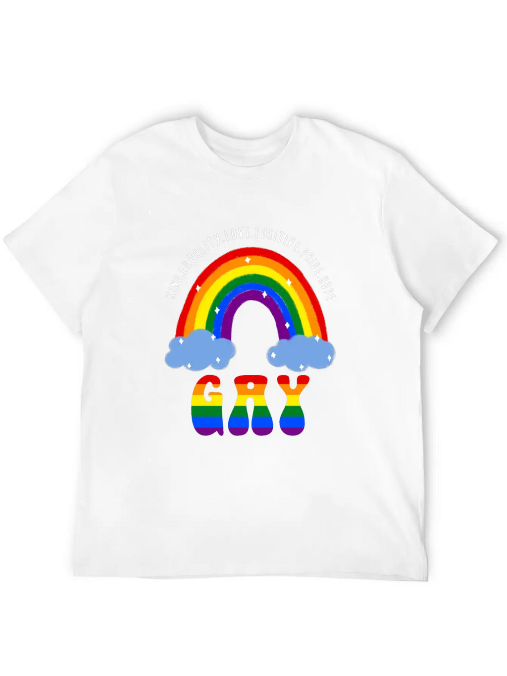 Gay LGBT Gay Pride Rainbow Casual Graphic T-Shirt – Simple And Comfortable Daily Wear
