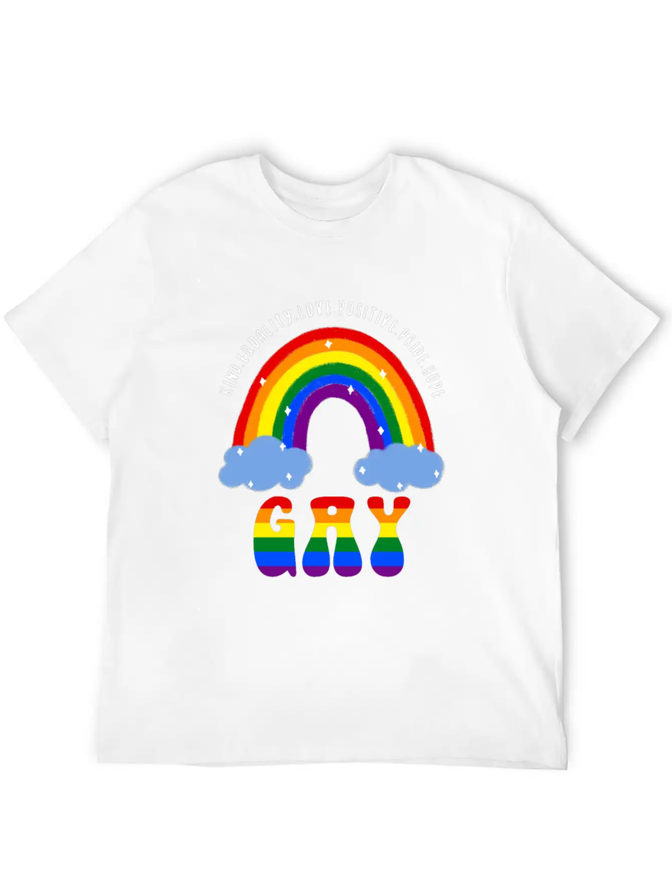 Gay LGBT Gay Pride Rainbow Casual Graphic T-Shirt – Simple And Comfortable Daily Wear