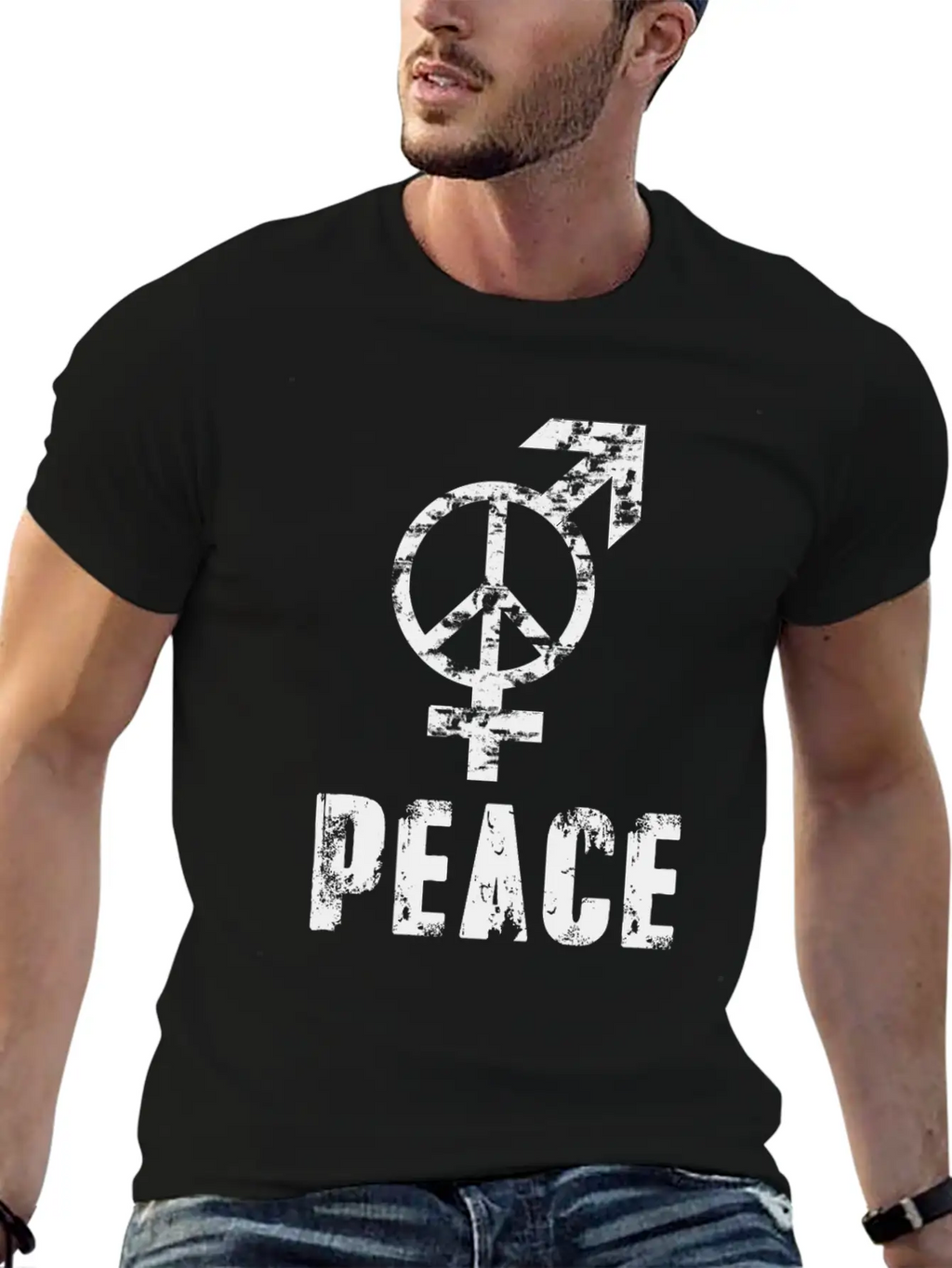 Gay Pride LGBT Peace Sign, LGBT Peace And Love Unisex Casual T-Shirt – Clean Design For Daily Comfort