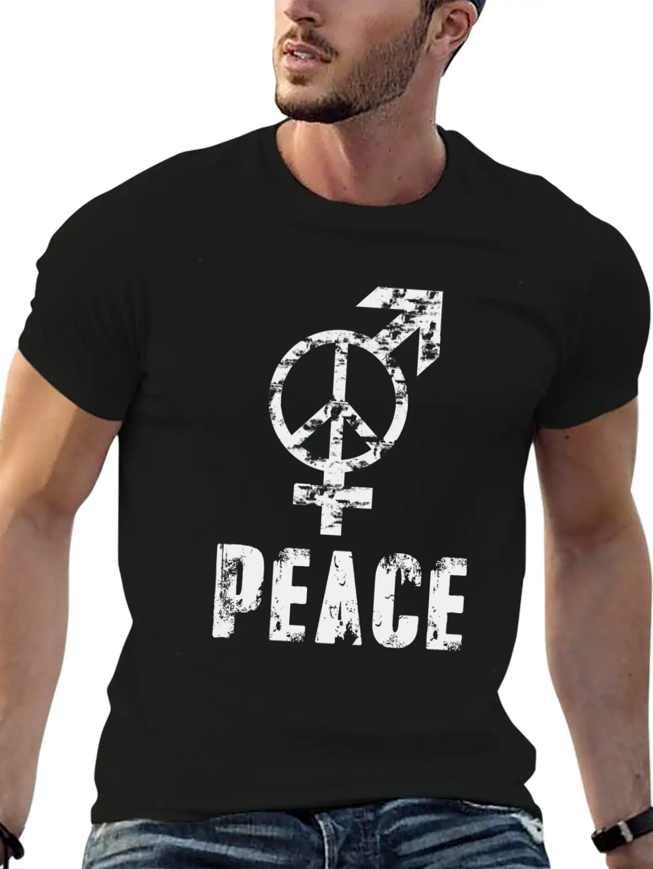 Gay Pride LGBT Peace Sign, LGBT Peace And Love Unisex Casual T-Shirt – Clean Design For Daily Comfort