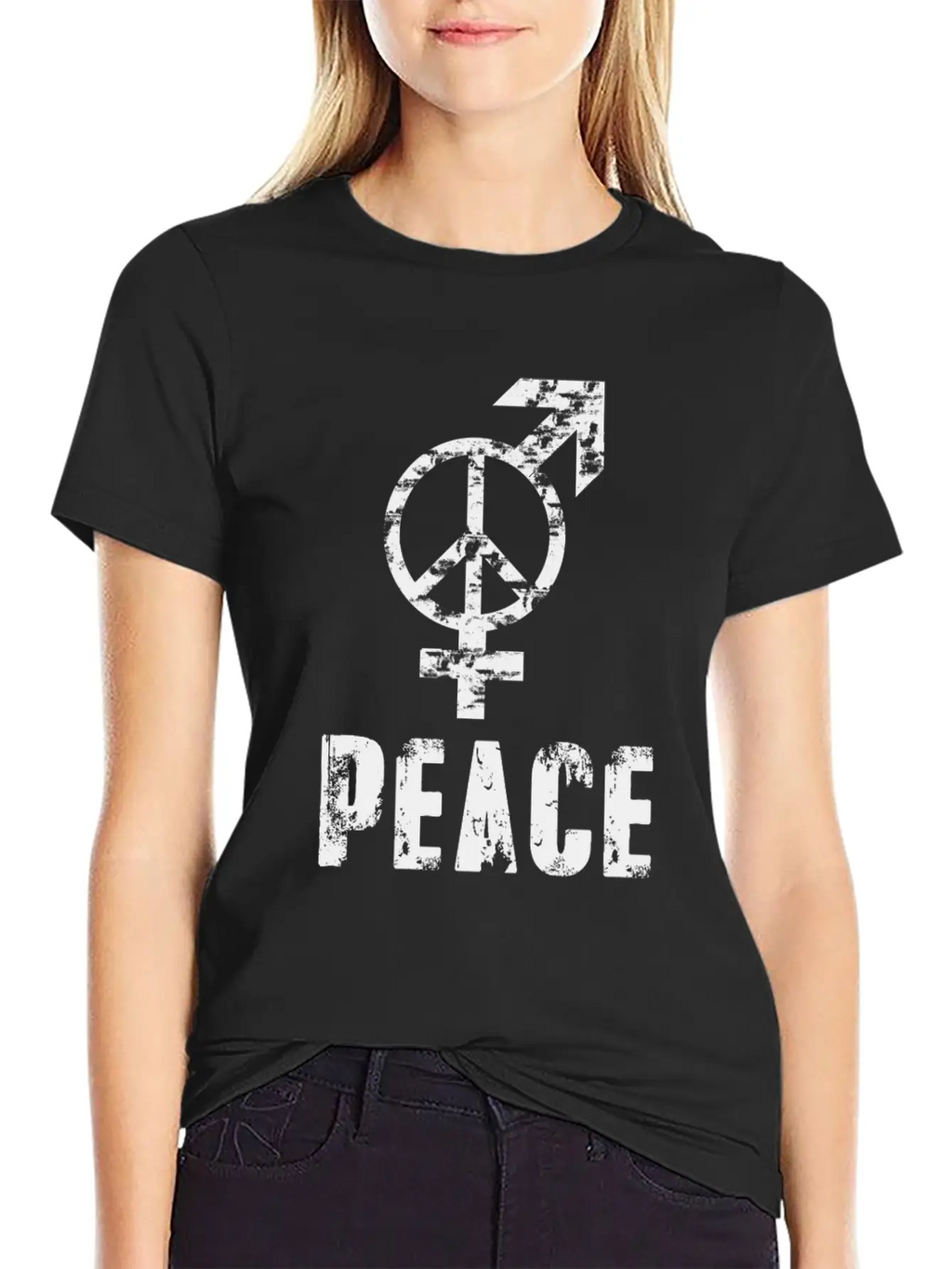 Gay Pride LGBT Peace Sign, LGBT Peace And Love Unisex Casual T-Shirt – Clean Design For Daily Comfort