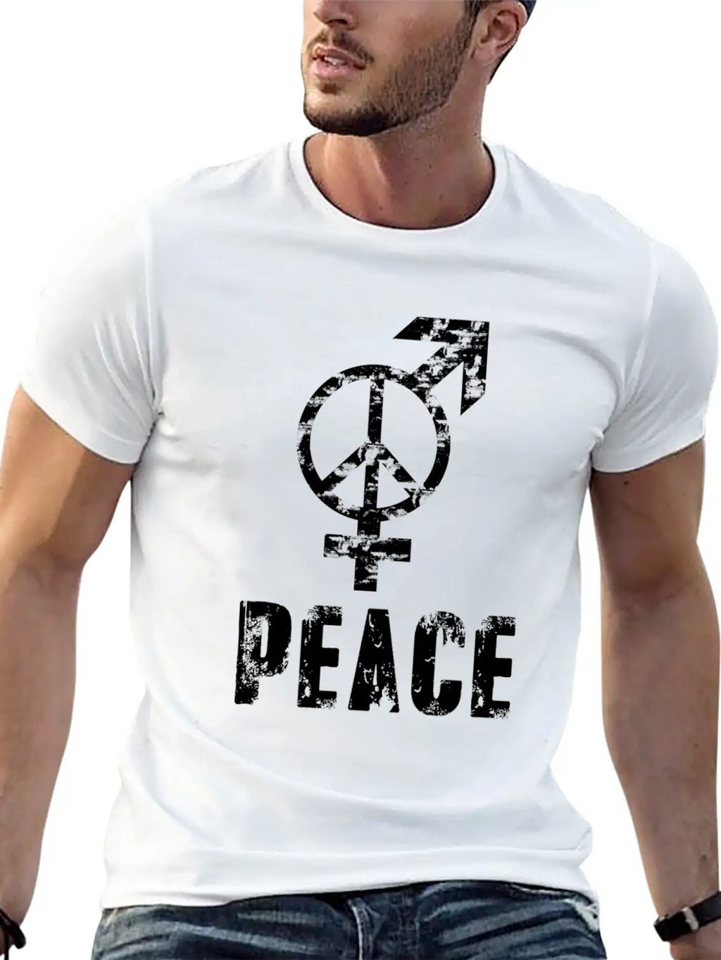 Gay Pride LGBT Peace Sign, LGBT Peace And Love Unisex Casual T-Shirt – Clean Design For Daily Comfort