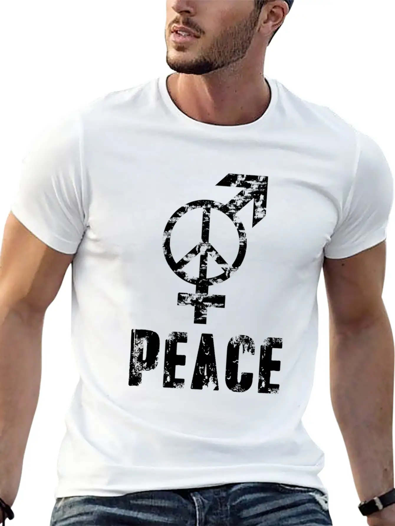 Gay Pride LGBT Peace Sign, LGBT Peace And Love Unisex Casual T-Shirt – Clean Design For Daily Comfort