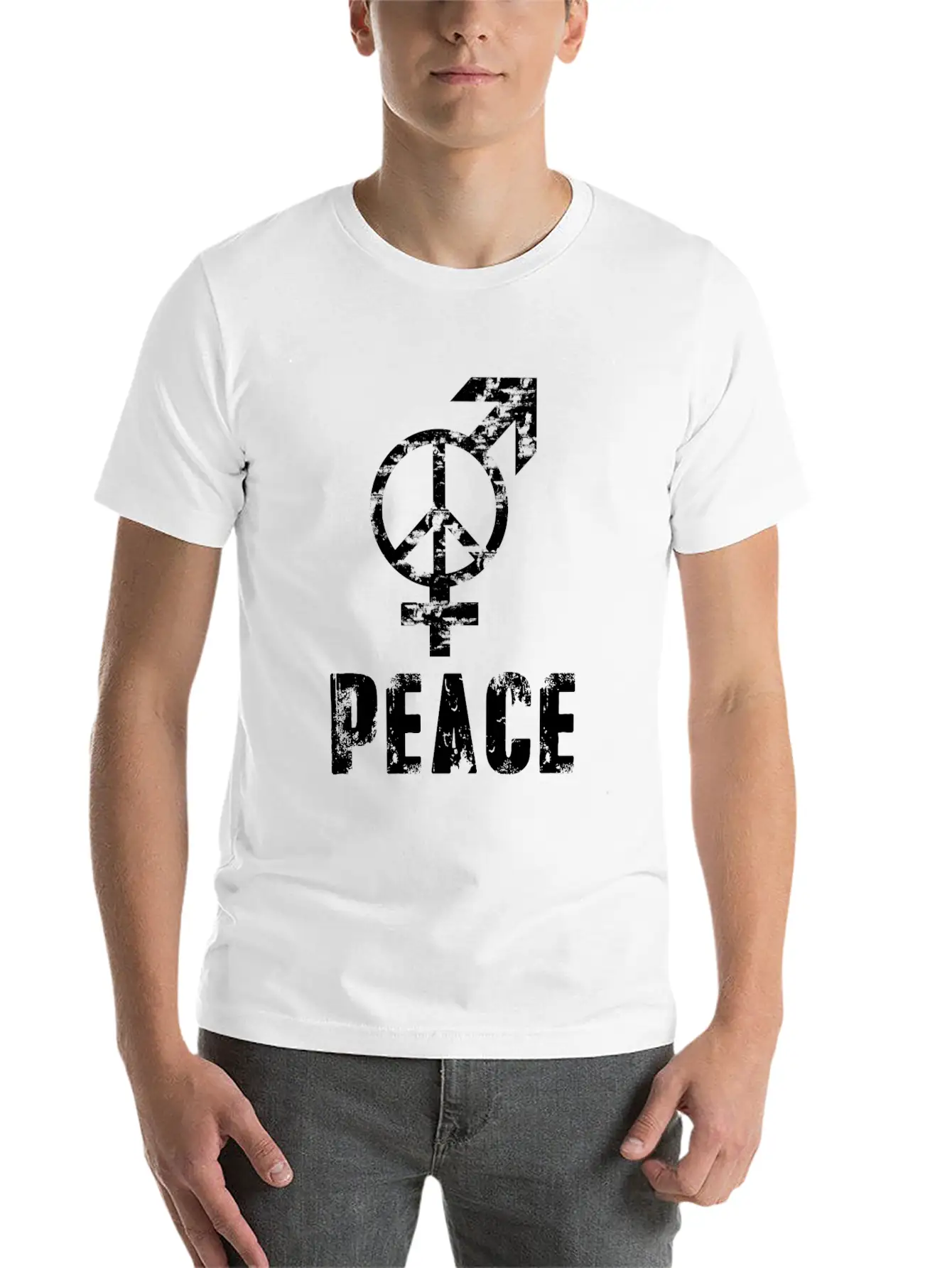 Gay Pride LGBT Peace Sign, LGBT Peace And Love Unisex Casual T-Shirt – Clean Design For Daily Comfort