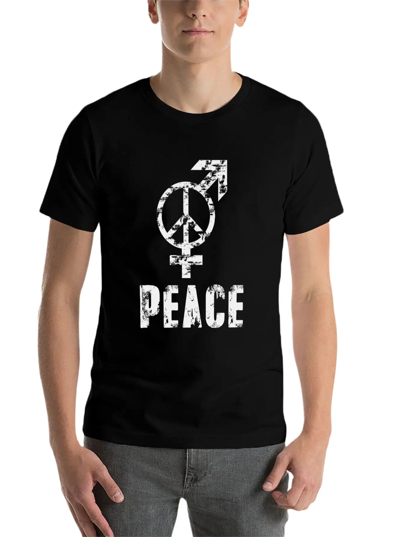 Gay Pride LGBT Peace Sign, LGBT Peace And Love Unisex Casual T-Shirt – Clean Design For Daily Comfort