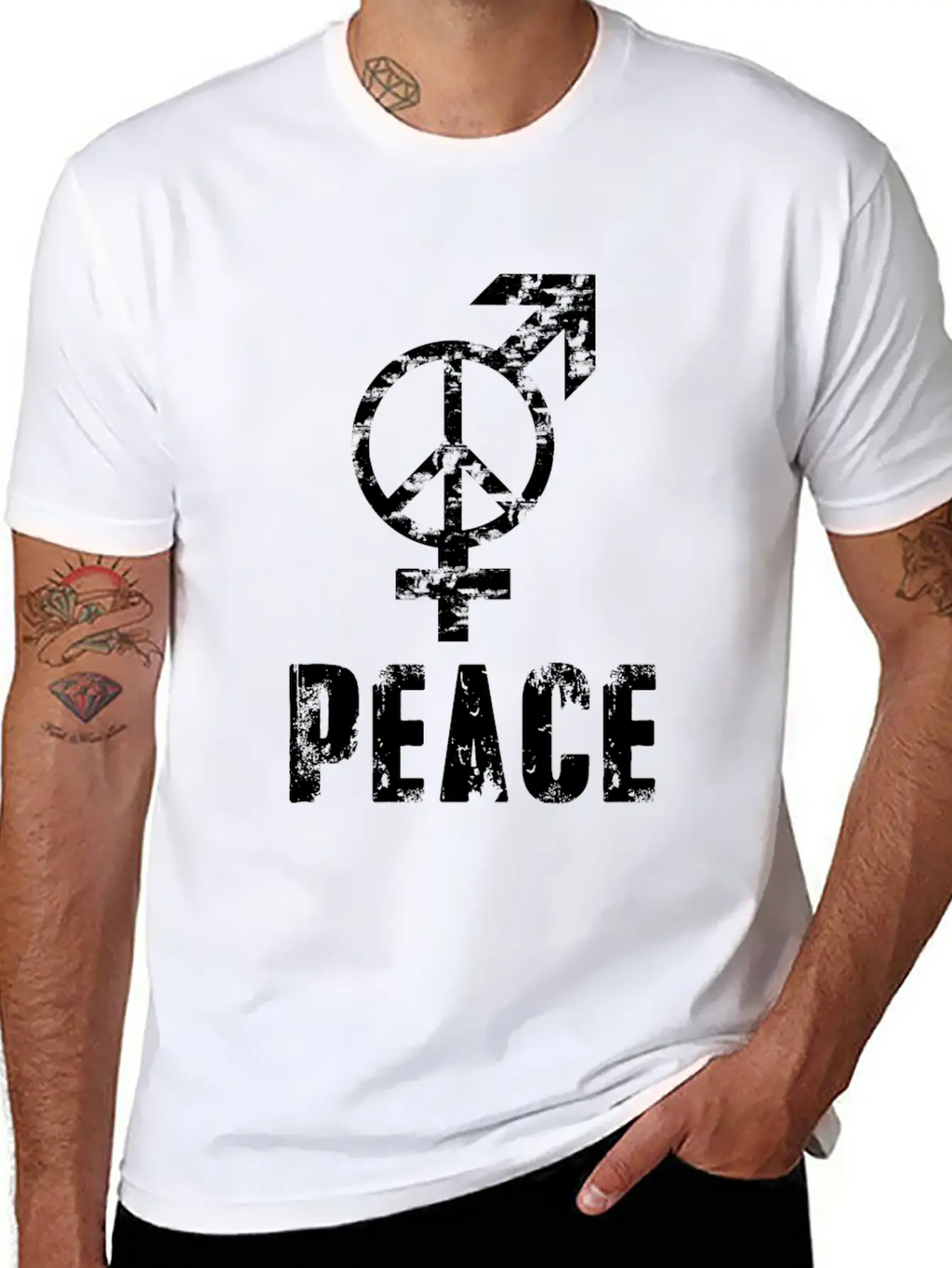 Gay Pride LGBT Peace Sign, LGBT Peace And Love Unisex Casual T-Shirt – Clean Design For Daily Comfort