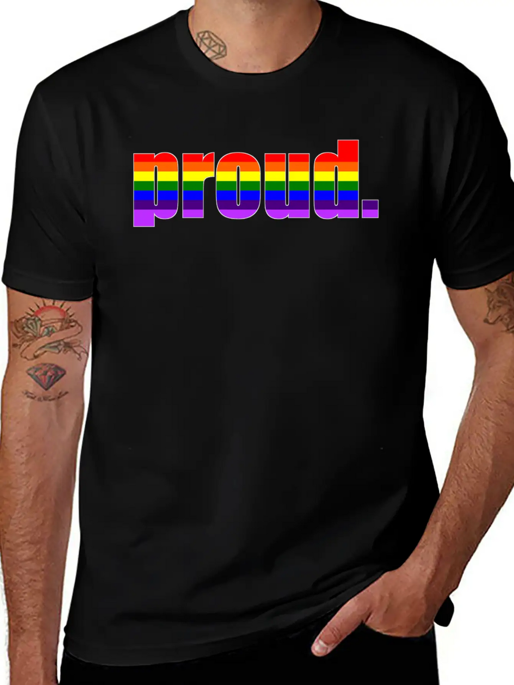 Gay Pride Unisex Short Sleeve Soft Cotton T-Shirt – Casual Everyday Wear