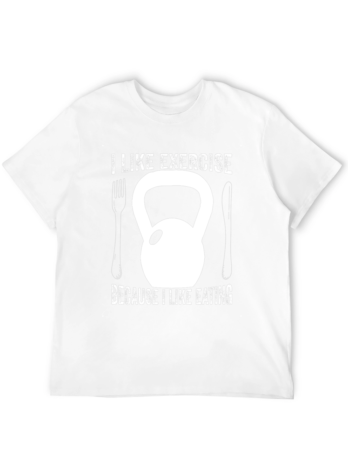 Funny Exercise T-Shirt: I Like Exercise Because I Like Eating
