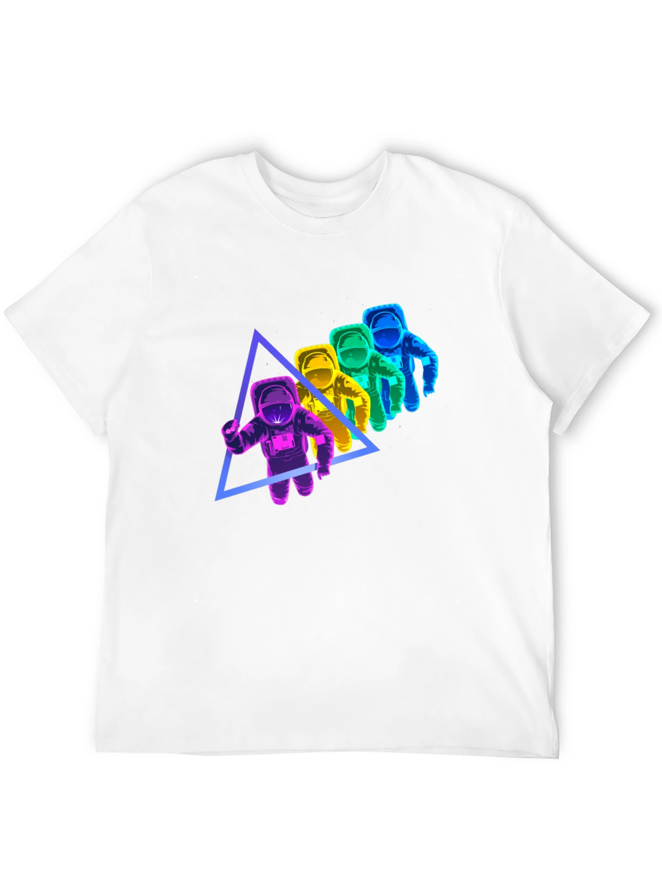 Astronaut Triangle Graphic T-Shirt