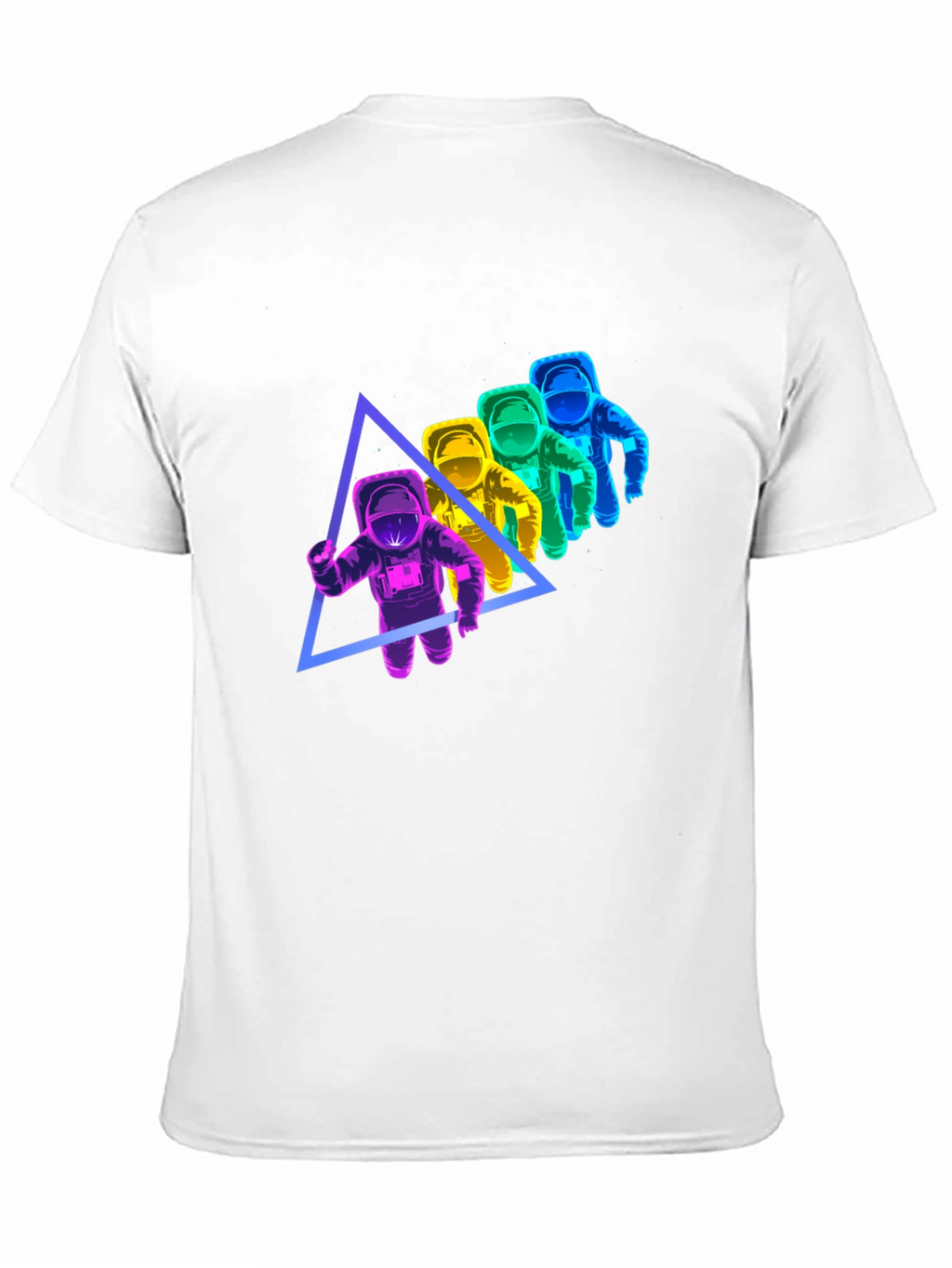 Astronaut Triangle Graphic T-Shirt