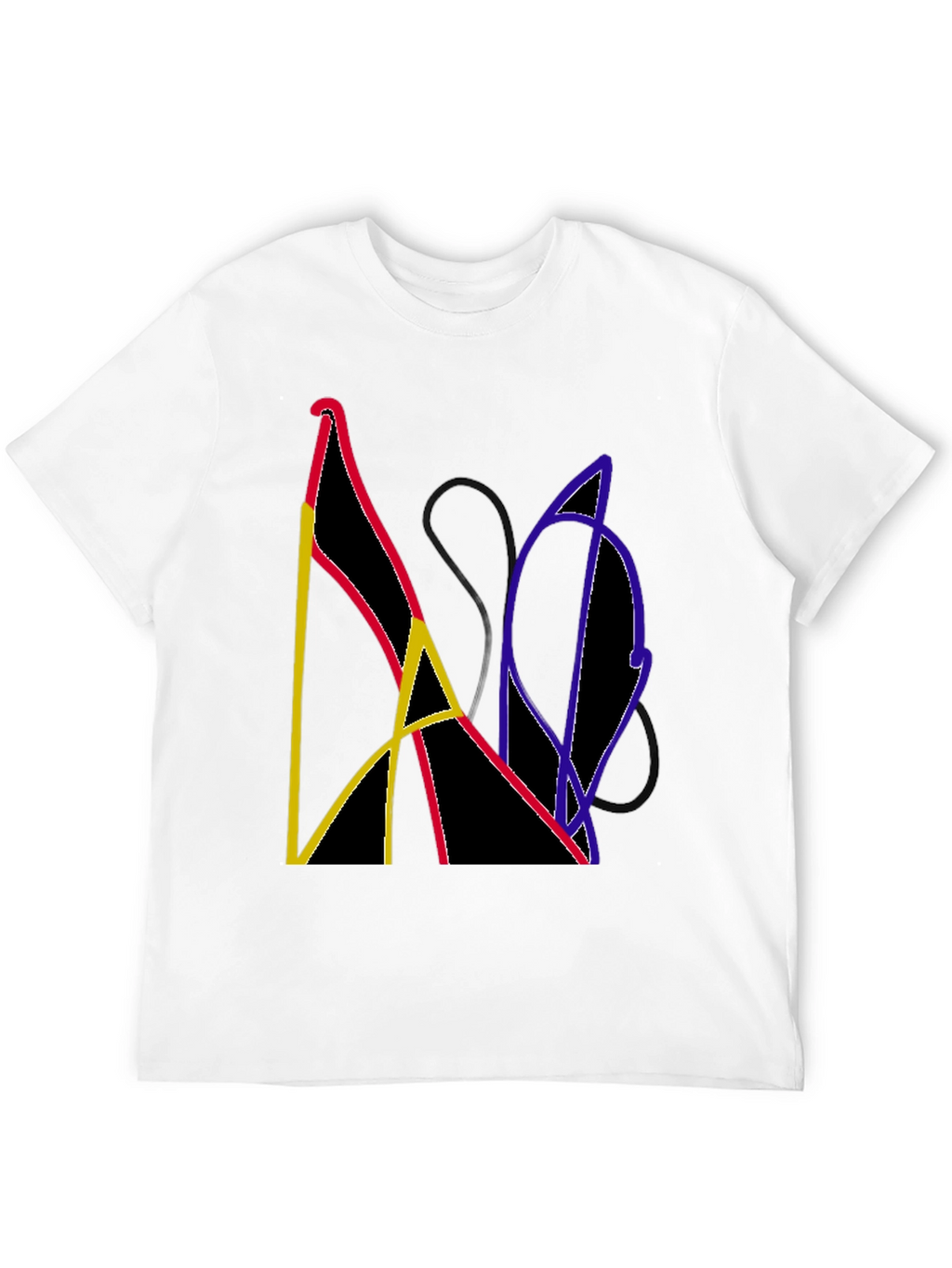 Abstract Graphic Tee - Modern Art Shirt