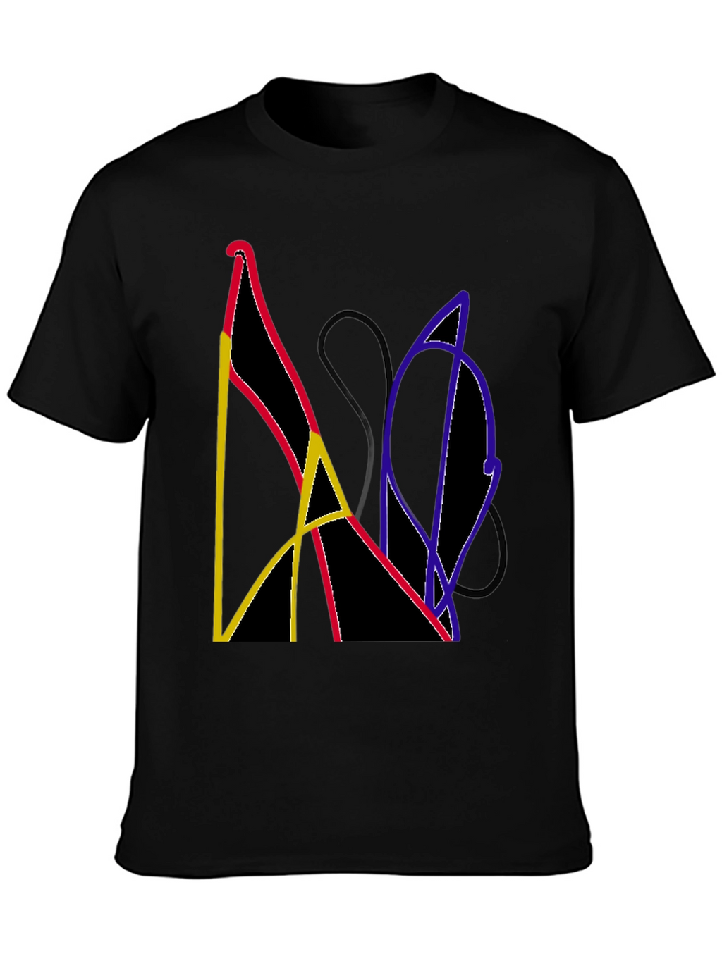 Abstract Graphic Tee - Modern Art Shirt