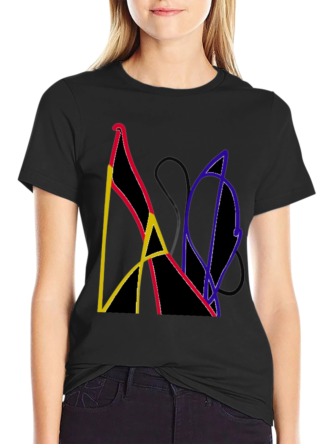 Abstract Graphic Tee - Modern Art Shirt