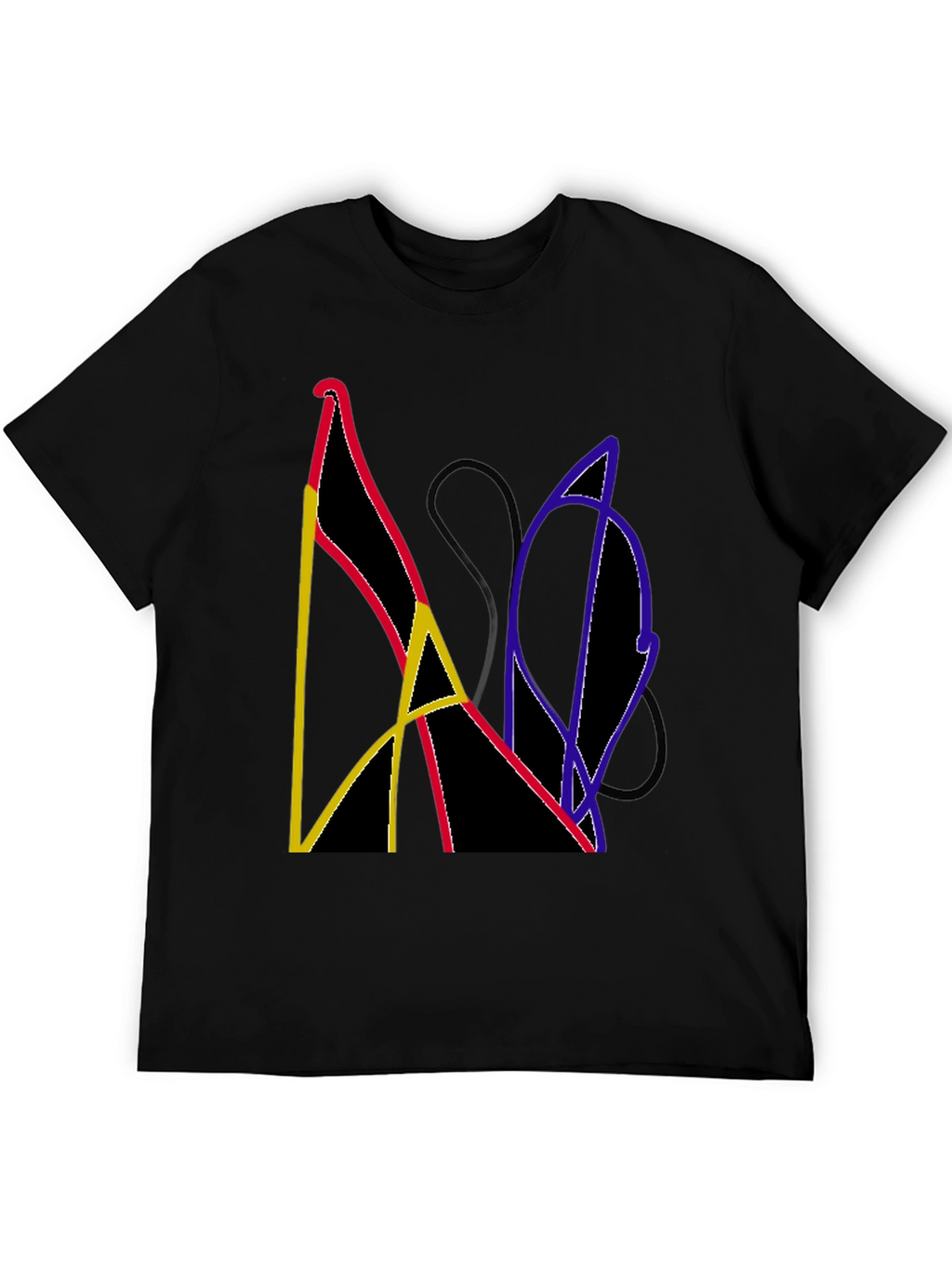 Abstract Graphic Tee - Modern Art Shirt