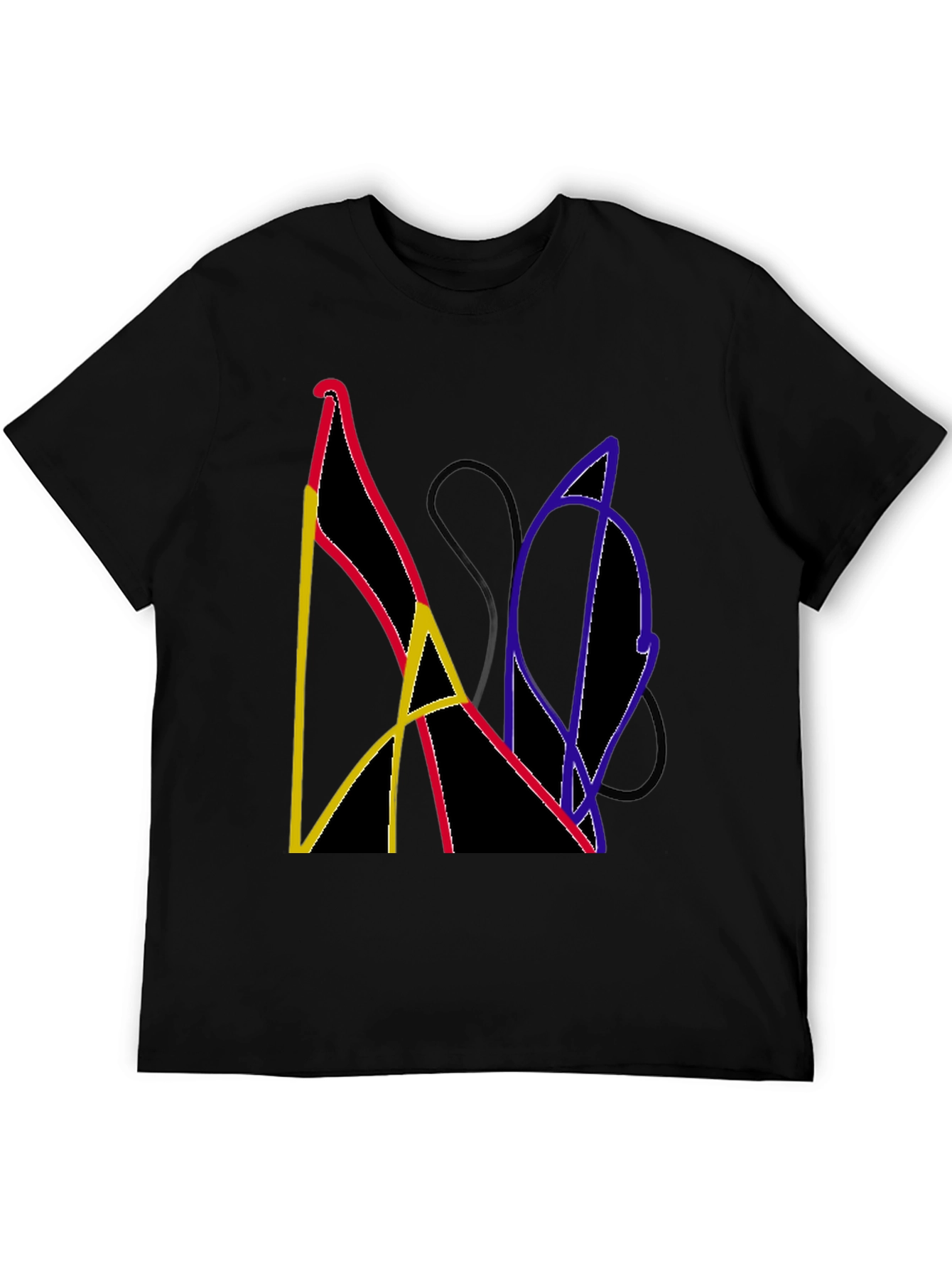 Abstract Graphic Tee - Modern Art Shirt