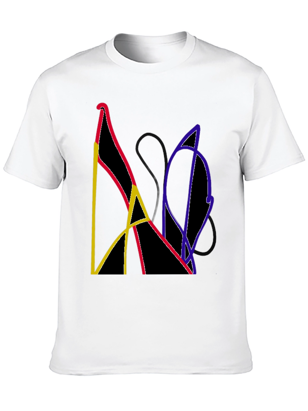 Abstract Graphic Tee - Modern Art Shirt