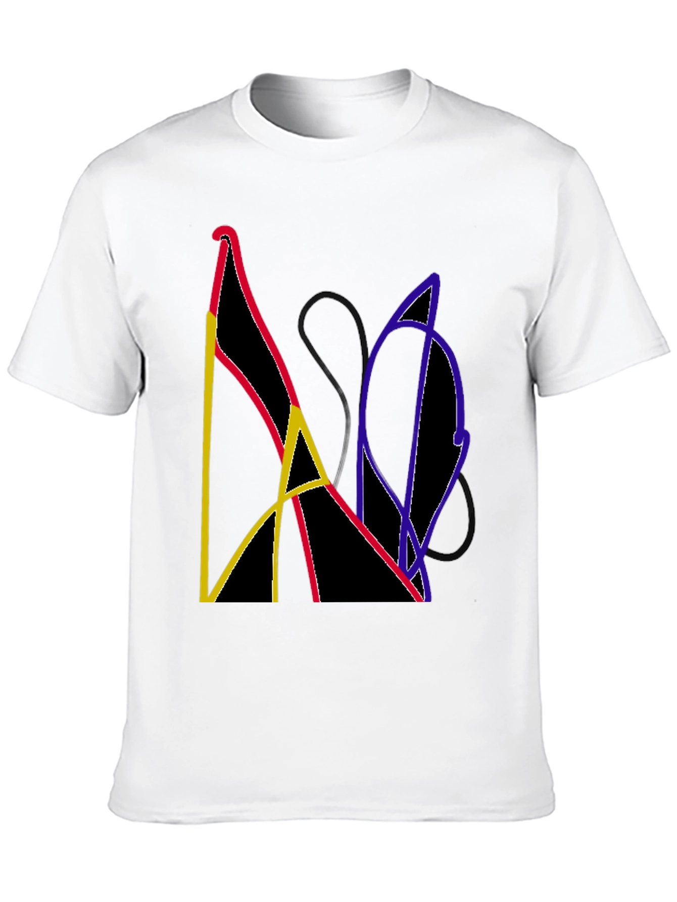 Abstract Graphic Tee - Modern Art Shirt