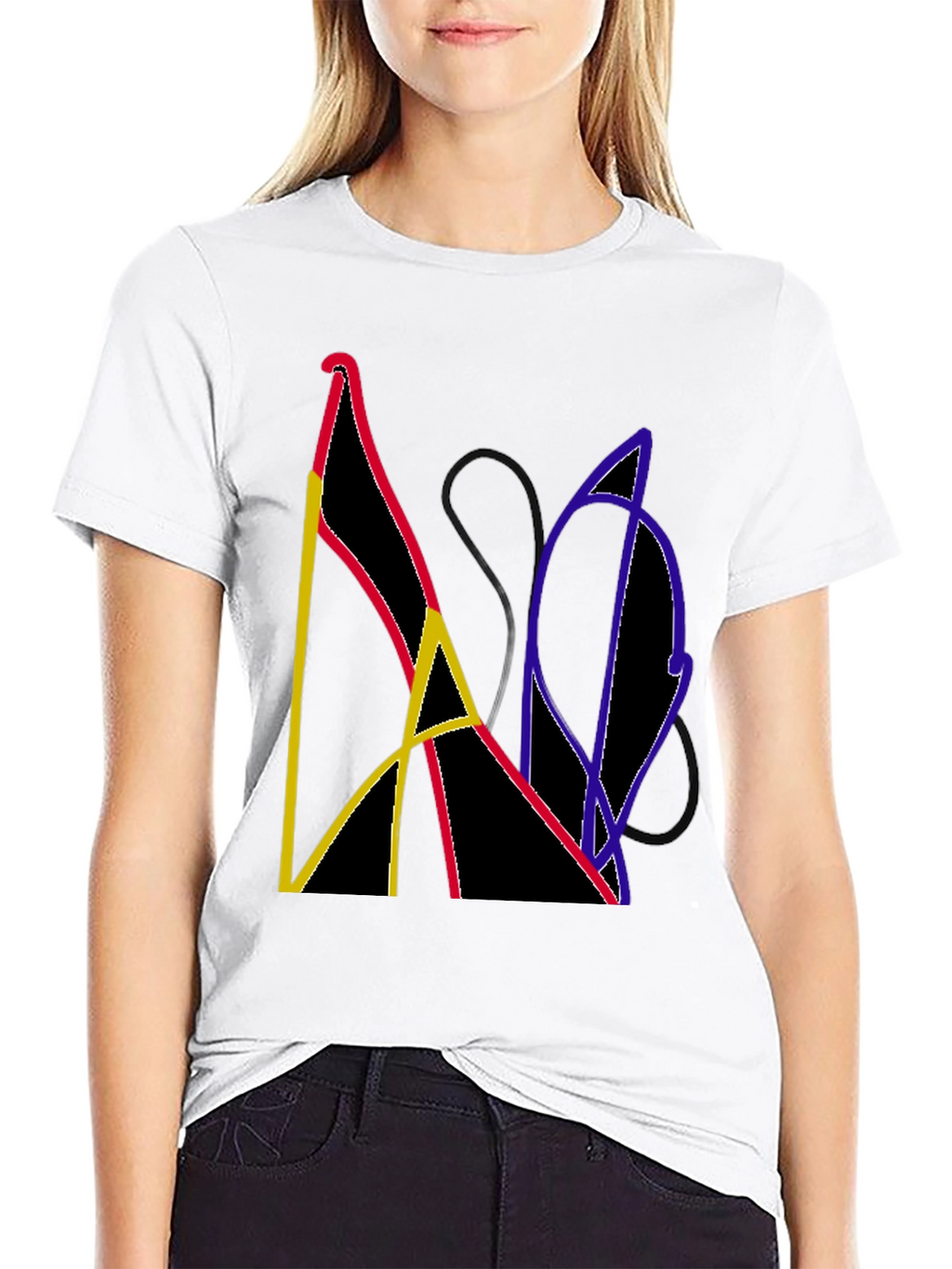 Abstract Graphic Tee - Modern Art Shirt