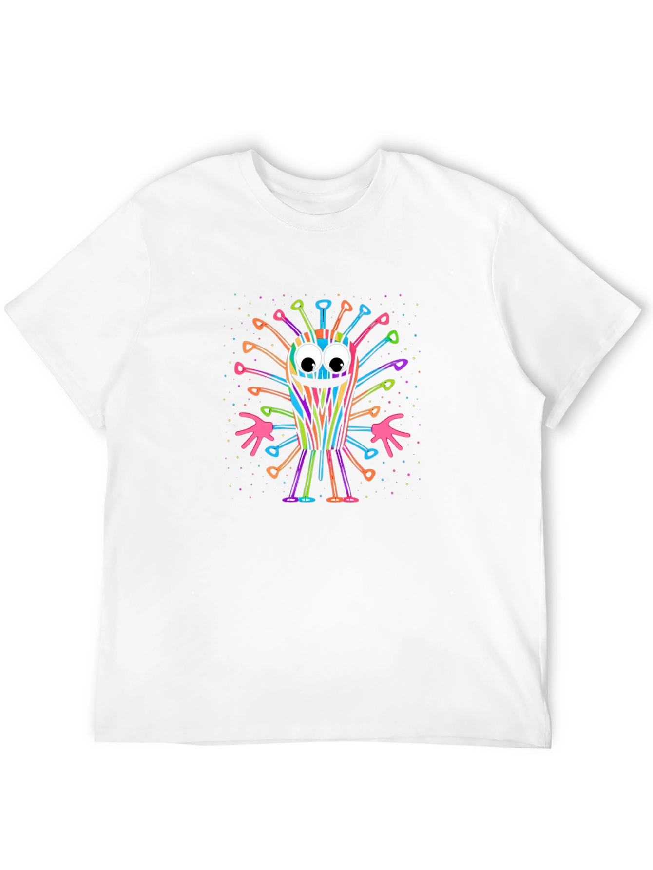 Colorful Corona Virus Cartoon T-Shirt
