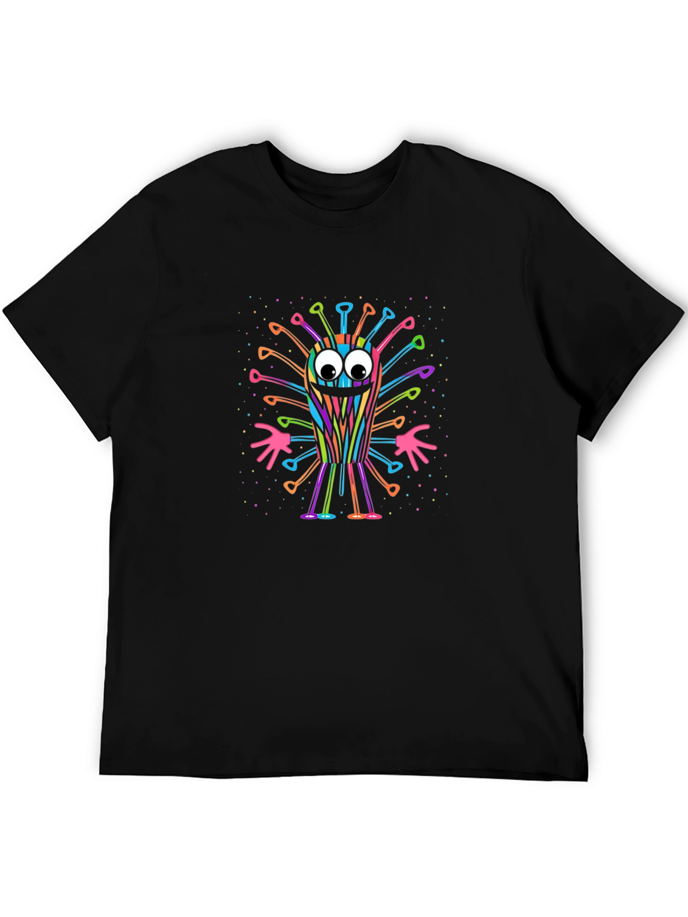 Colorful Corona Virus Cartoon T-Shirt
