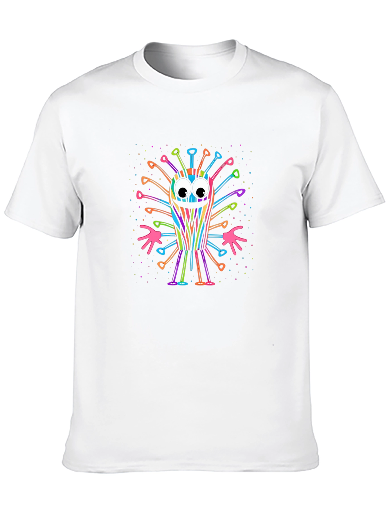 Colorful Corona Virus Cartoon T-Shirt