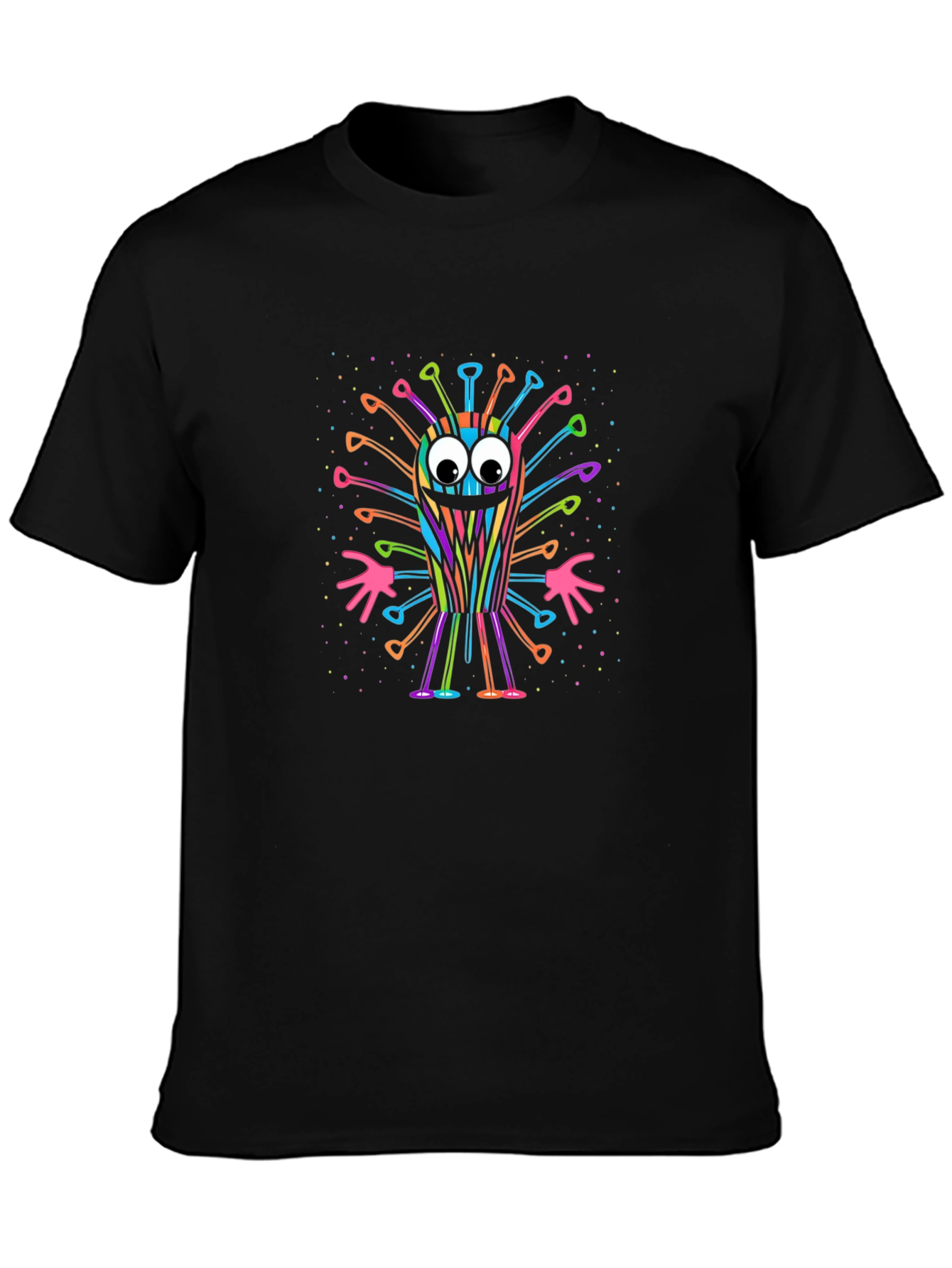Colorful Corona Virus Cartoon T-Shirt