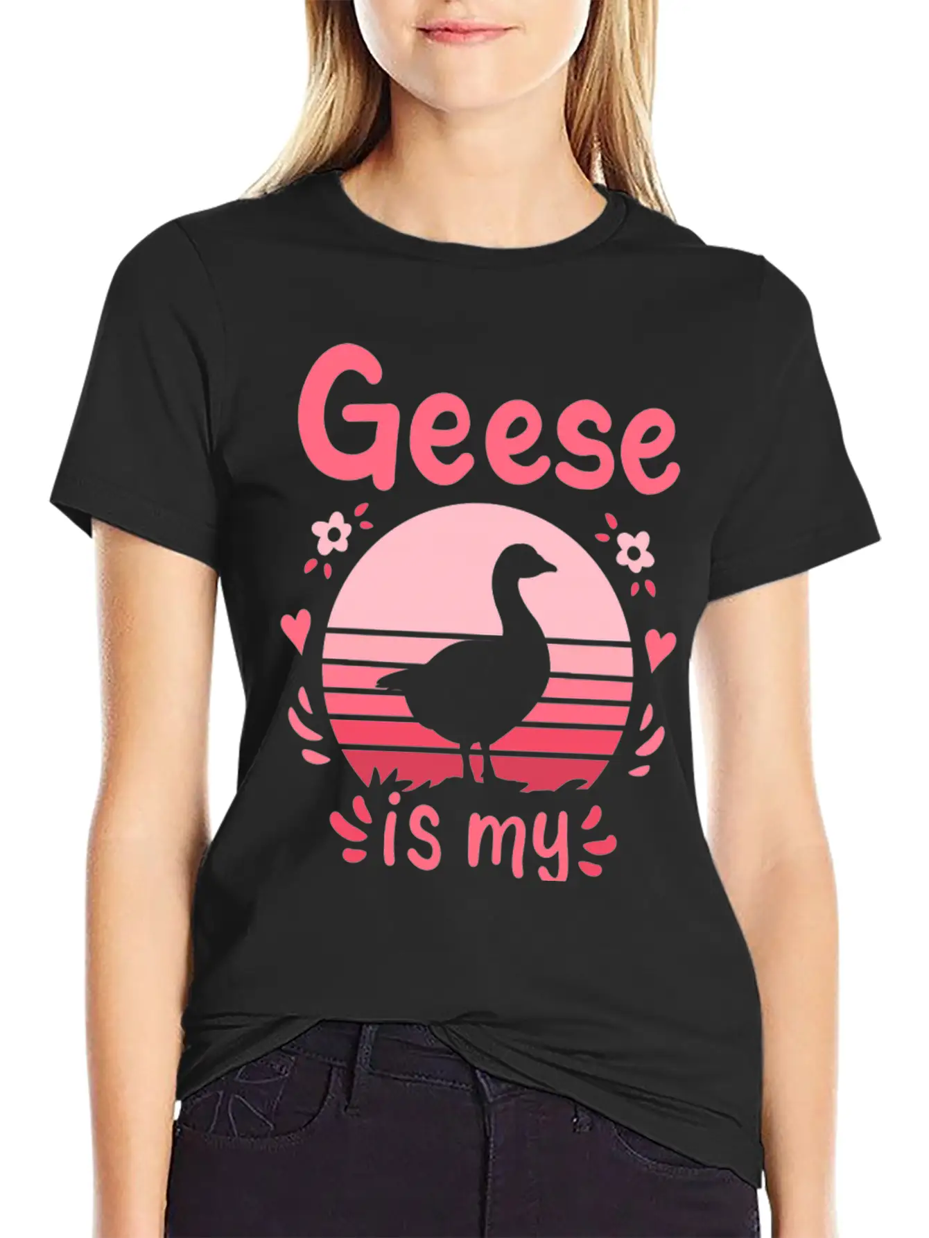 Geese Goose Spirit Animal Unisex Short Sleeve Soft Cotton T-Shirt – Casual Everyday Wear