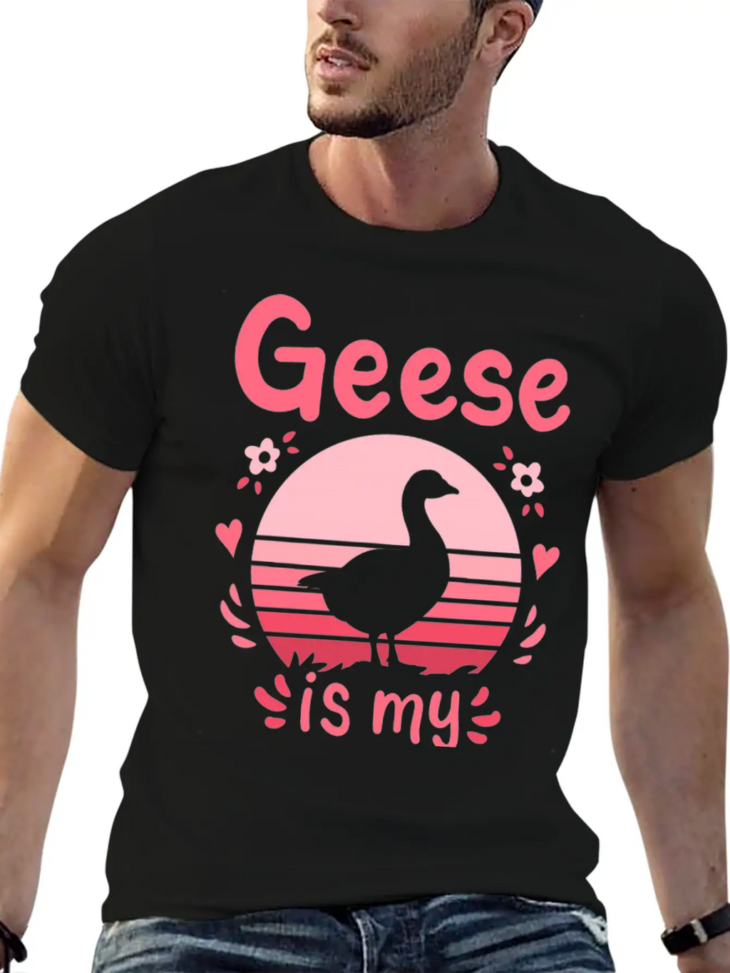 Geese Goose Spirit Animal Unisex Short Sleeve Soft Cotton T-Shirt – Casual Everyday Wear