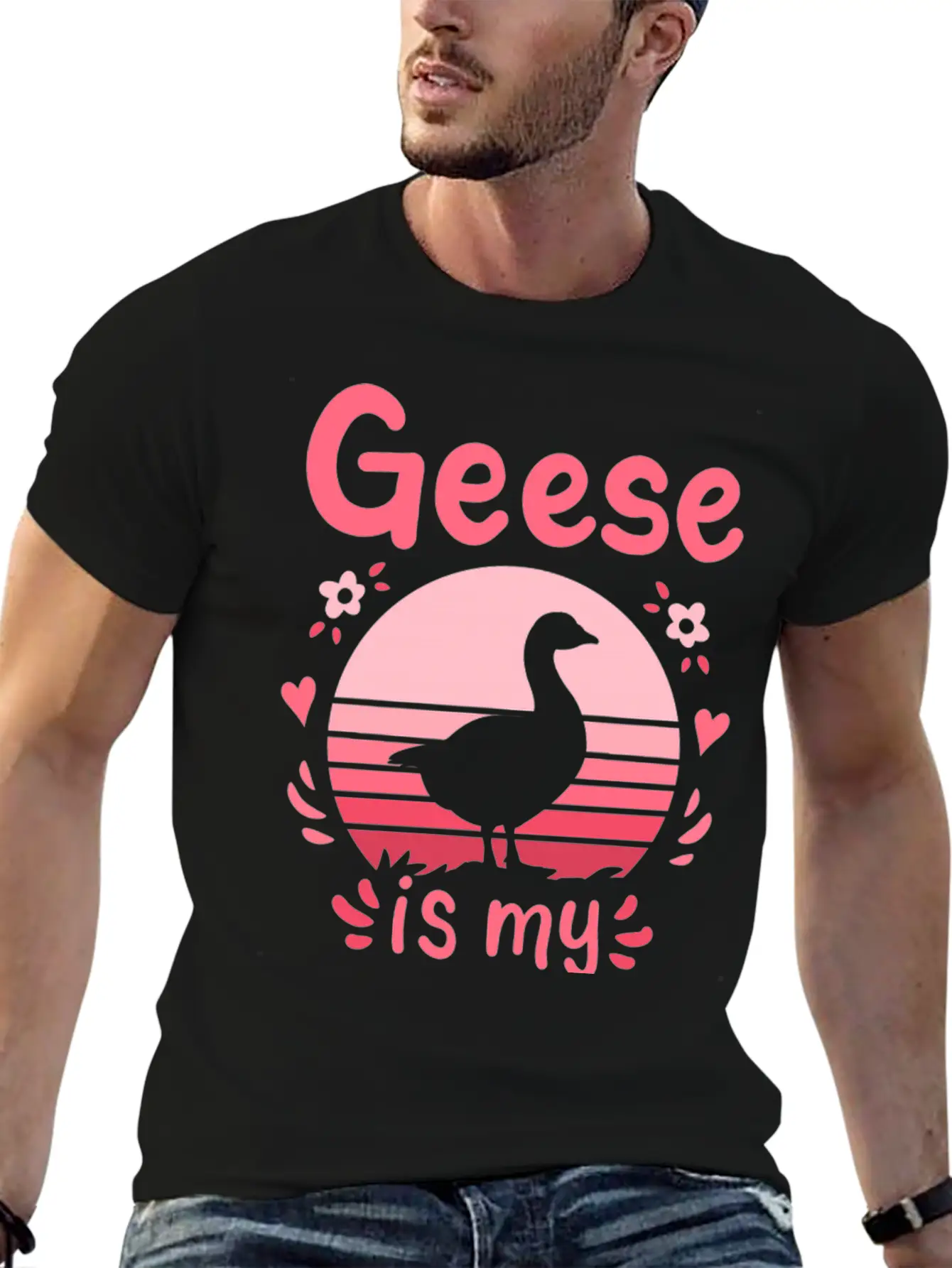 Geese Goose Spirit Animal Unisex Short Sleeve Soft Cotton T-Shirt – Casual Everyday Wear