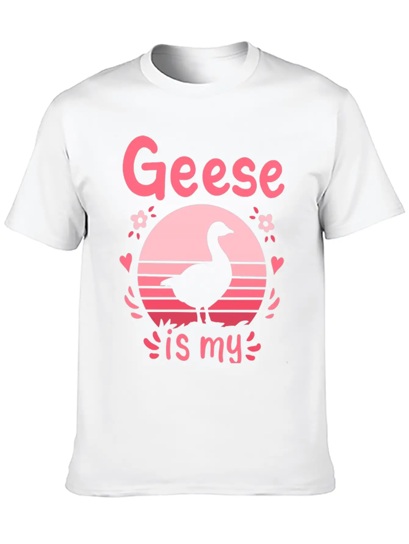 Geese Goose Spirit Animal Unisex Short Sleeve Soft Cotton T-Shirt – Casual Everyday Wear