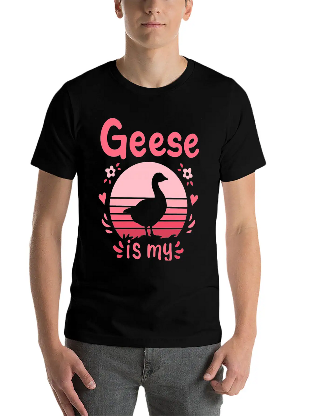 Geese Goose Spirit Animal Unisex Short Sleeve Soft Cotton T-Shirt – Casual Everyday Wear