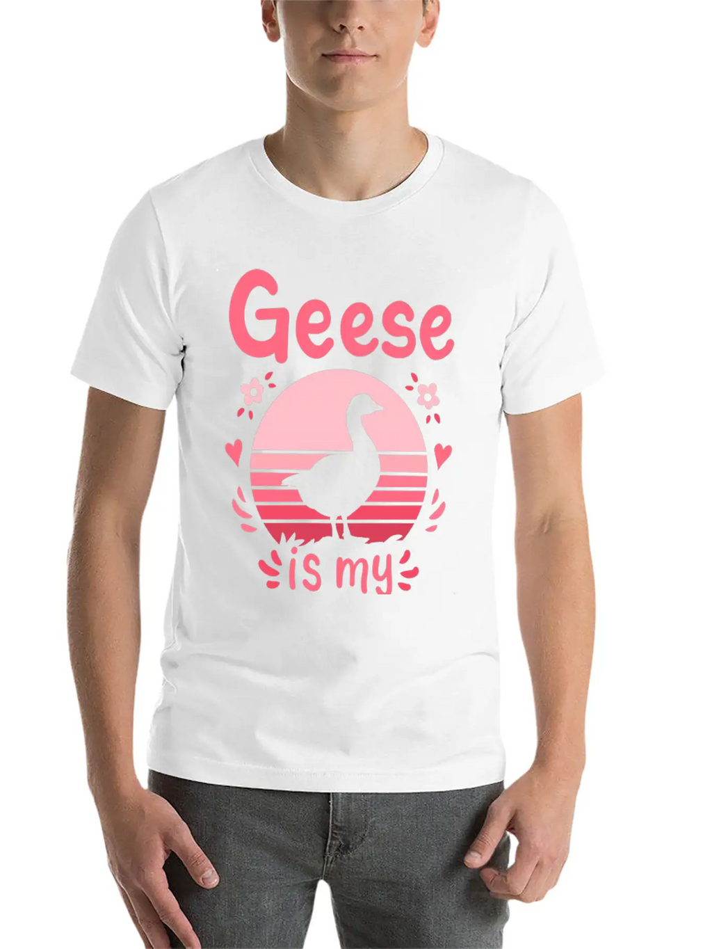 Geese Goose Spirit Animal Unisex Short Sleeve Soft Cotton T-Shirt – Casual Everyday Wear