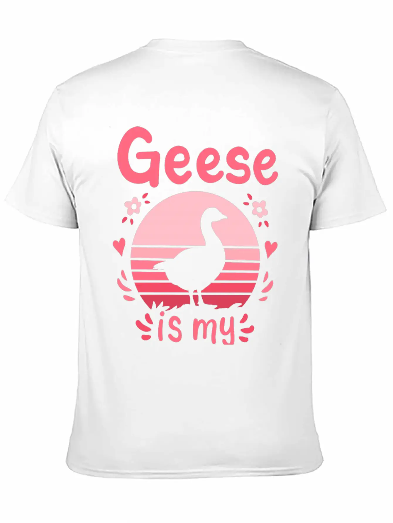 Geese Goose Spirit Animal Unisex Short Sleeve Soft Cotton T-Shirt – Casual Everyday Wear