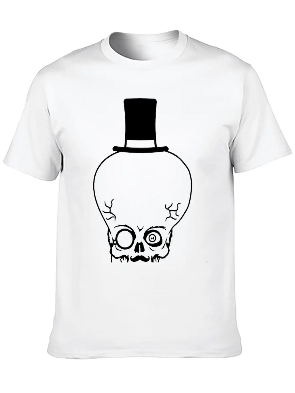 Gentlemen Rich Sir Mustache Mustache Cylinder Hat Unisex Casual T-Shirt – Clean Design For Daily Comfort