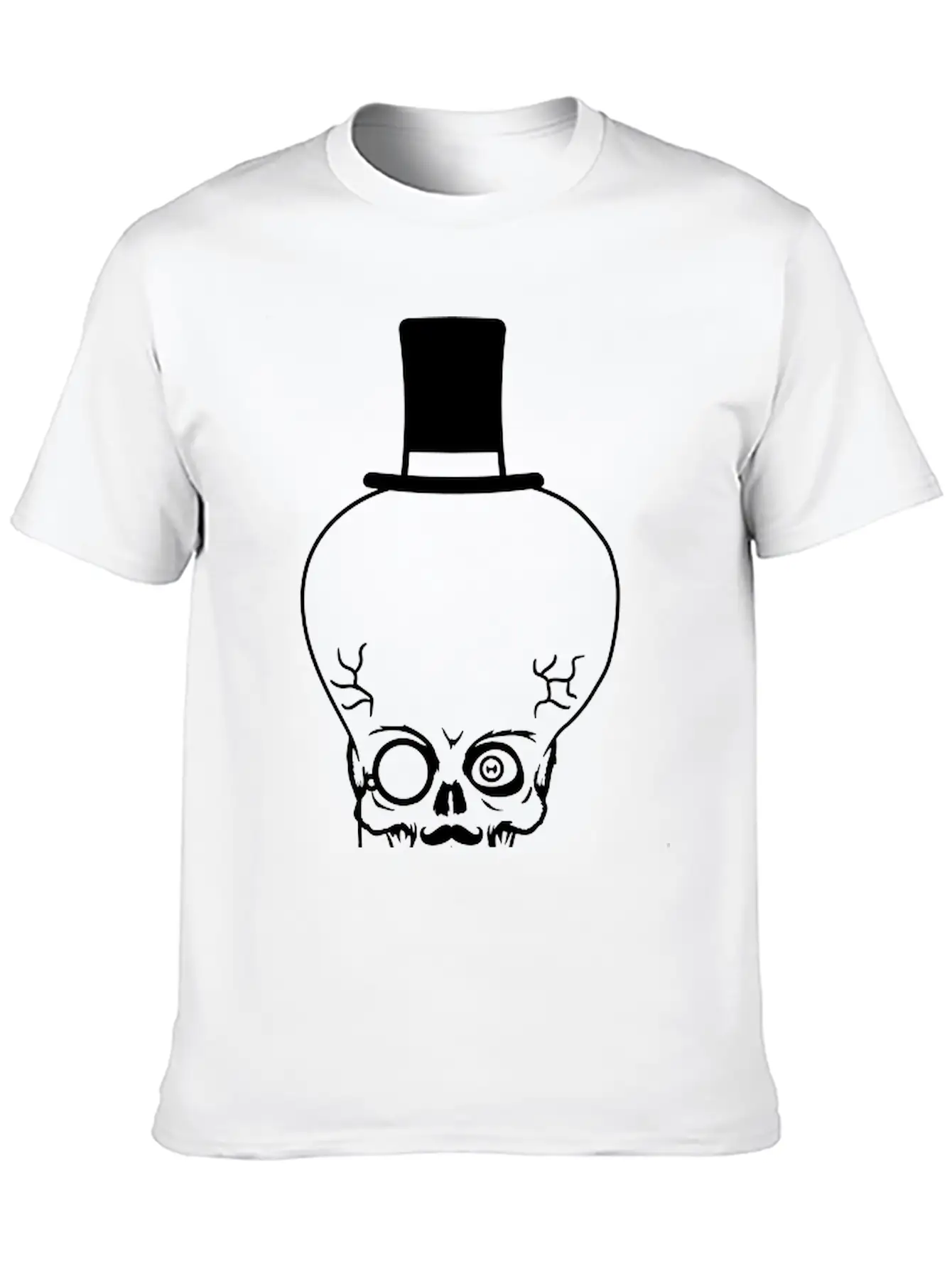 Gentlemen Rich Sir Mustache Mustache Cylinder Hat Unisex Casual T-Shirt – Clean Design For Daily Comfort