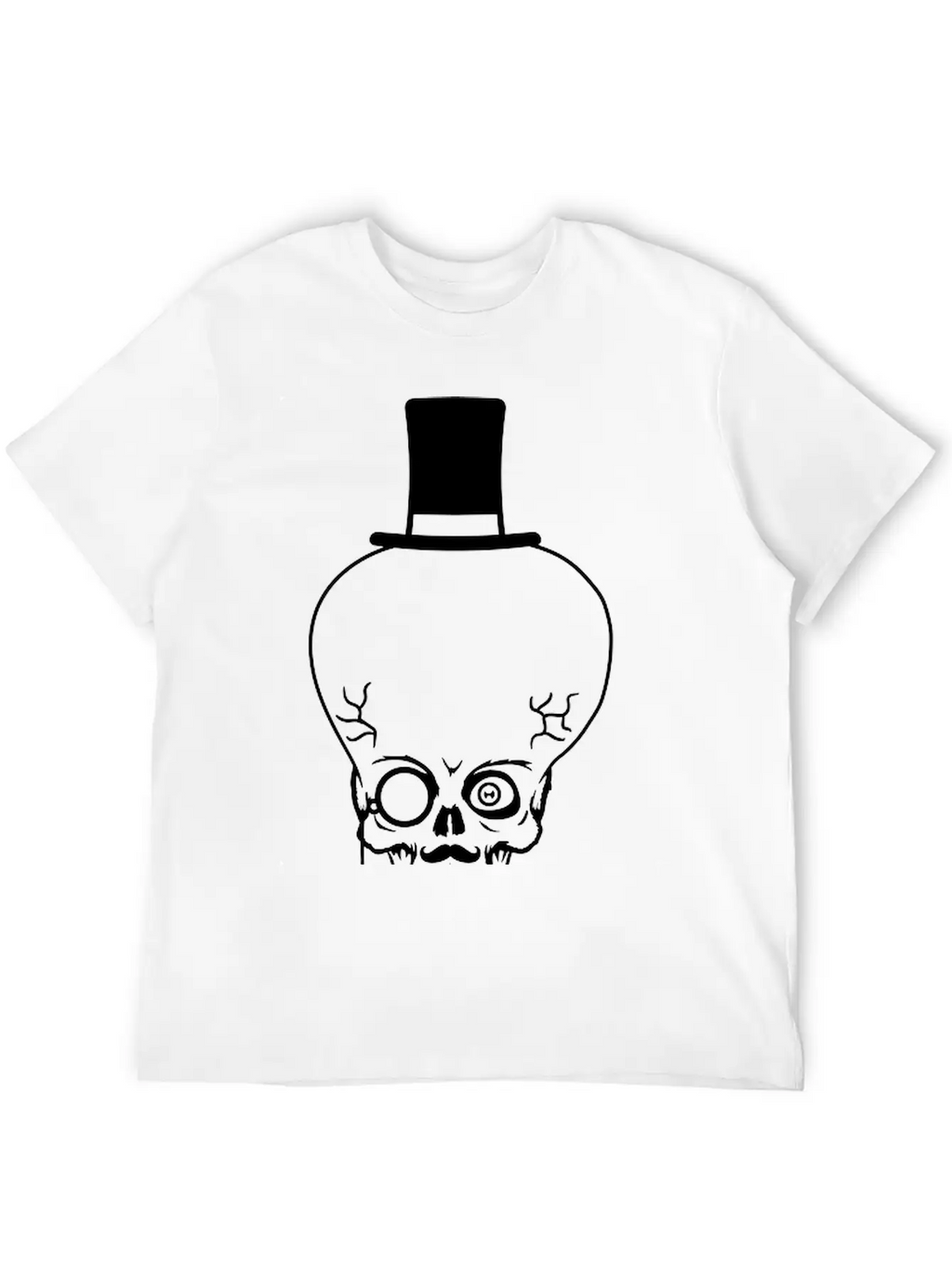 Gentlemen Rich Sir Mustache Mustache Cylinder Hat Unisex Casual T-Shirt – Clean Design For Daily Comfort