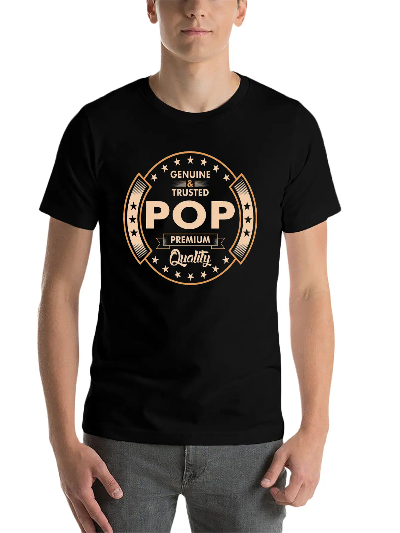 Genuine And Trusted Pop Premium Quality Unisex Short Sleeve Soft Cotton T-Shirt – Casual Everyday Wear