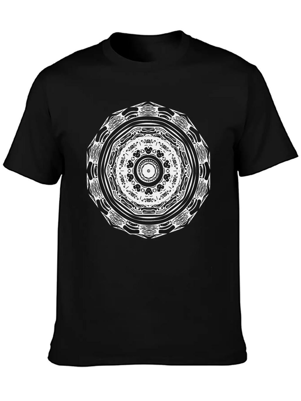Geometric Circle Mandala Stylish Everyday T-Shirt – Unisex Basic Cotton Tee