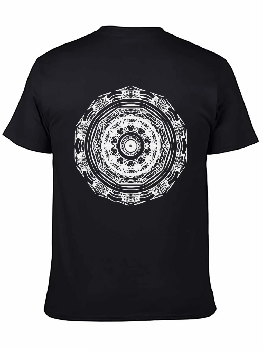 Geometric Circle Mandala Stylish Everyday T-Shirt – Unisex Basic Cotton Tee