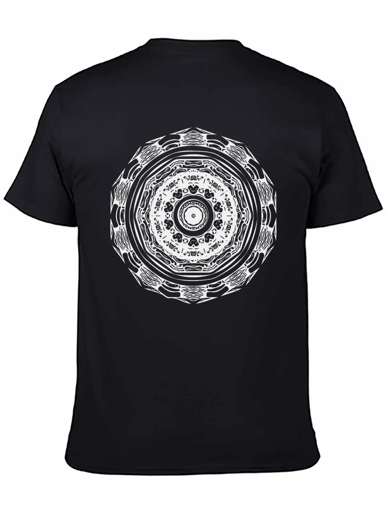 Geometric Circle Mandala Stylish Everyday T-Shirt – Unisex Basic Cotton Tee