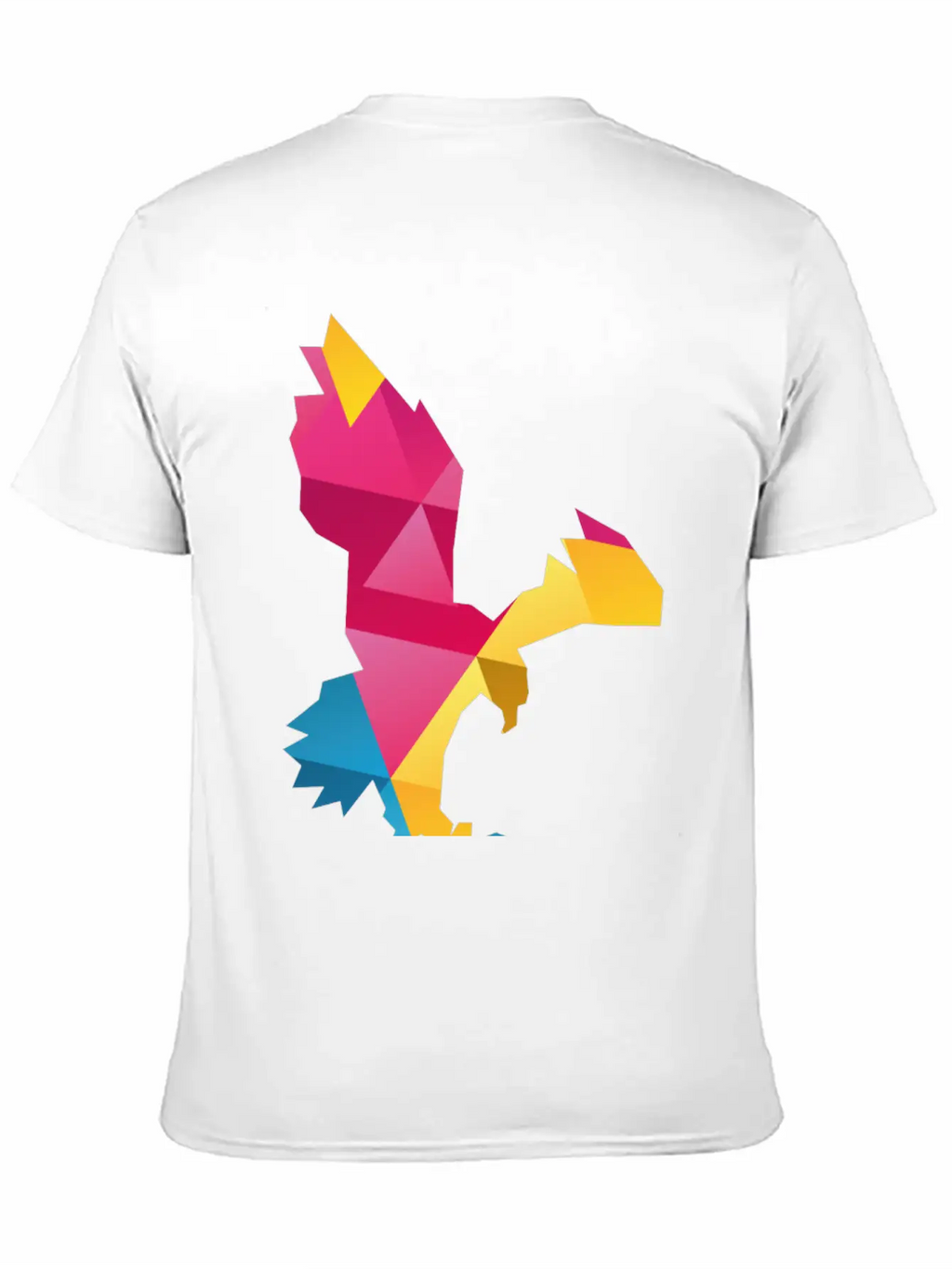 Geometric Eagle Essential Cotton Tee For Daily Outfits – Unisex Style
