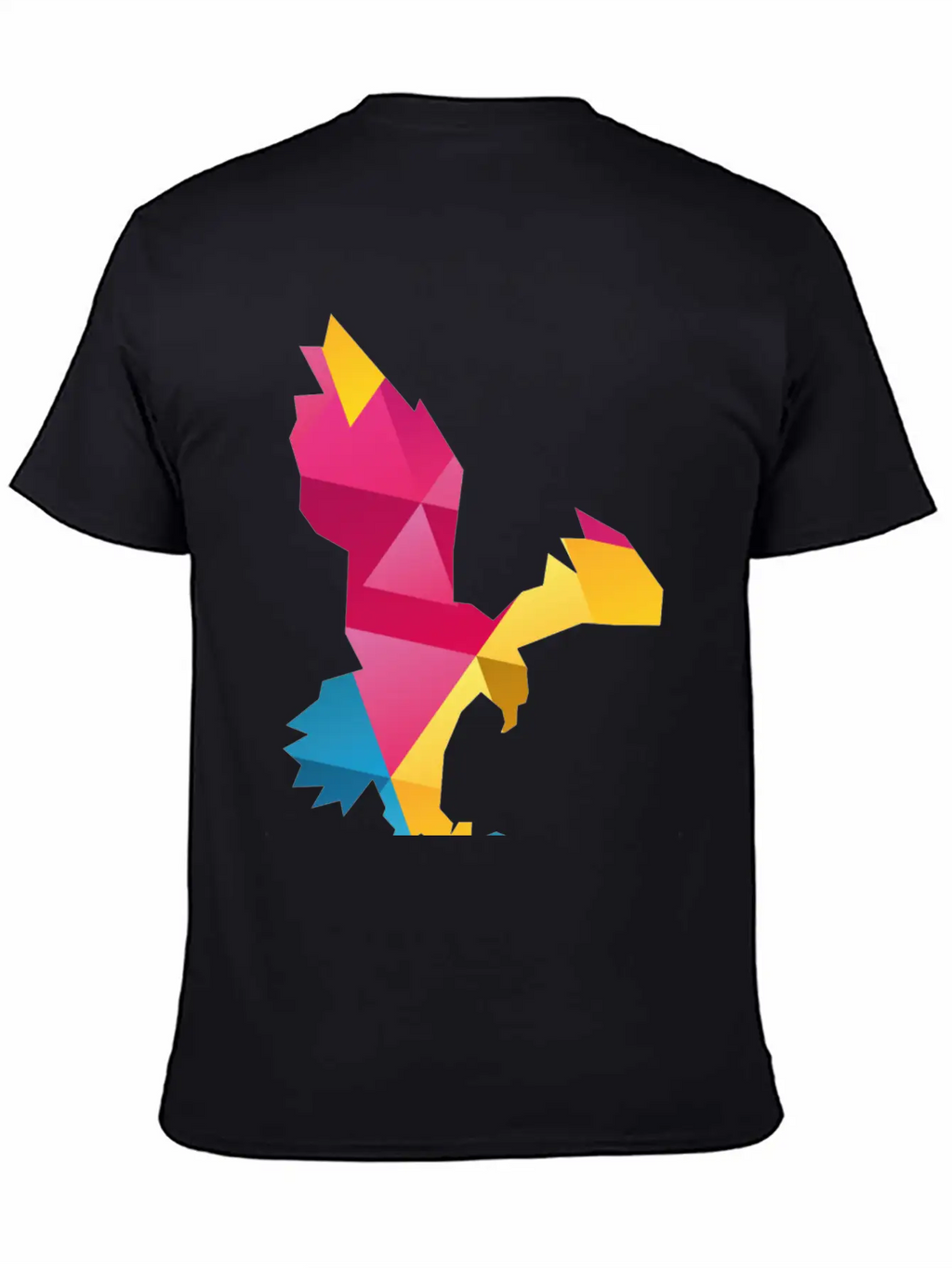 Geometric Eagle Essential Cotton Tee For Daily Outfits – Unisex Style