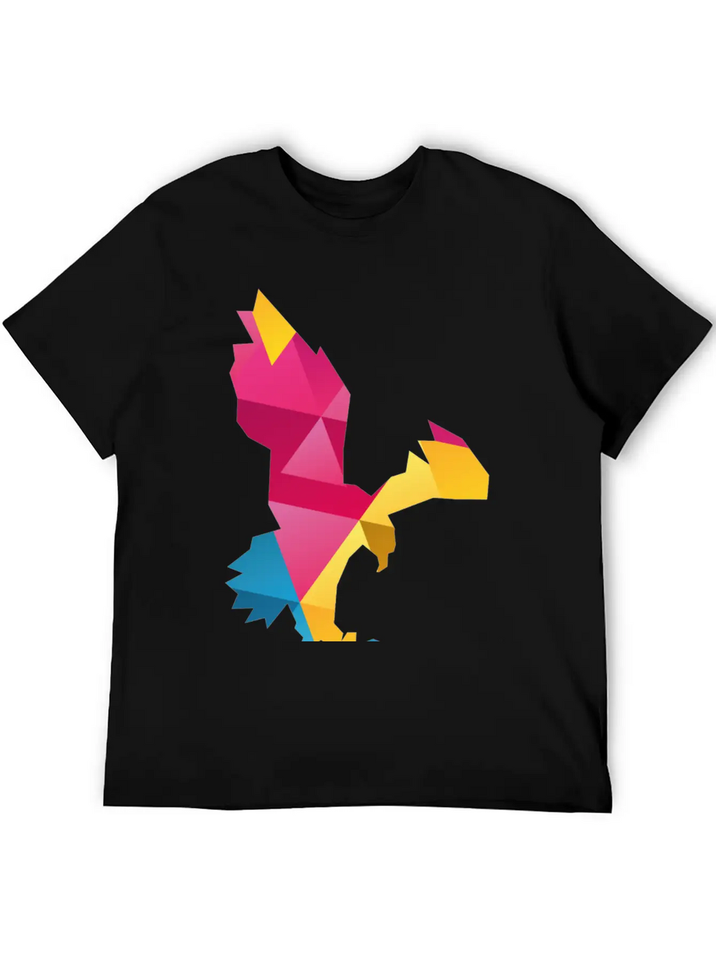 Geometric Eagle Essential Cotton Tee For Daily Outfits – Unisex Style