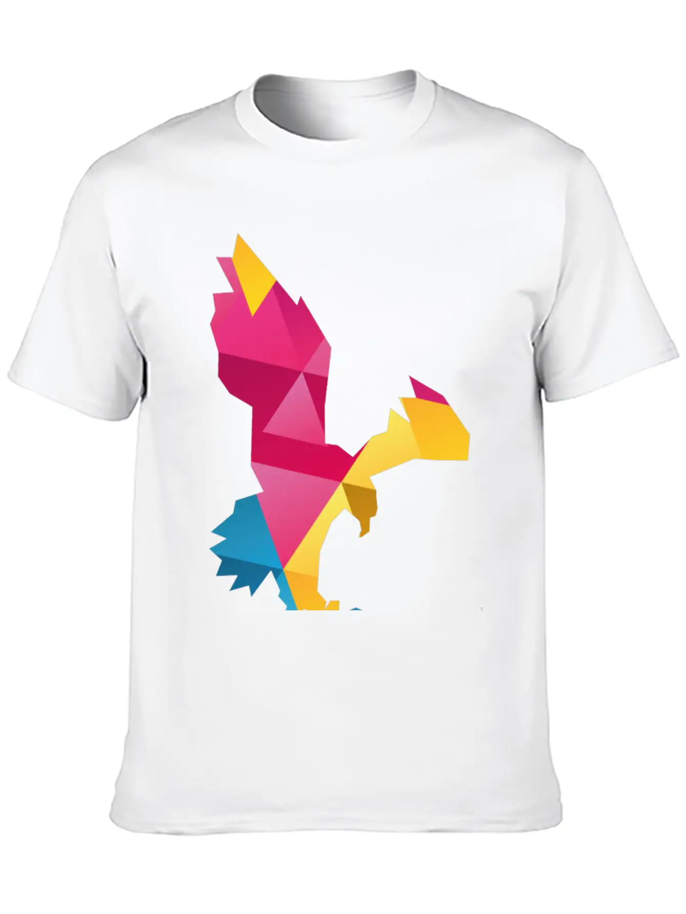 Geometric Eagle Essential Cotton Tee For Daily Outfits – Unisex Style