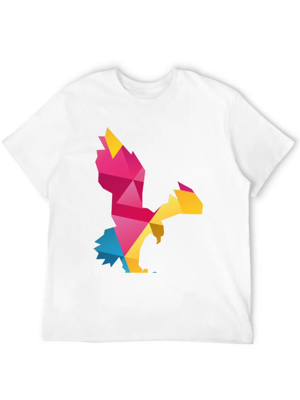Geometric Eagle Essential Cotton Tee For Daily Outfits – Unisex Style