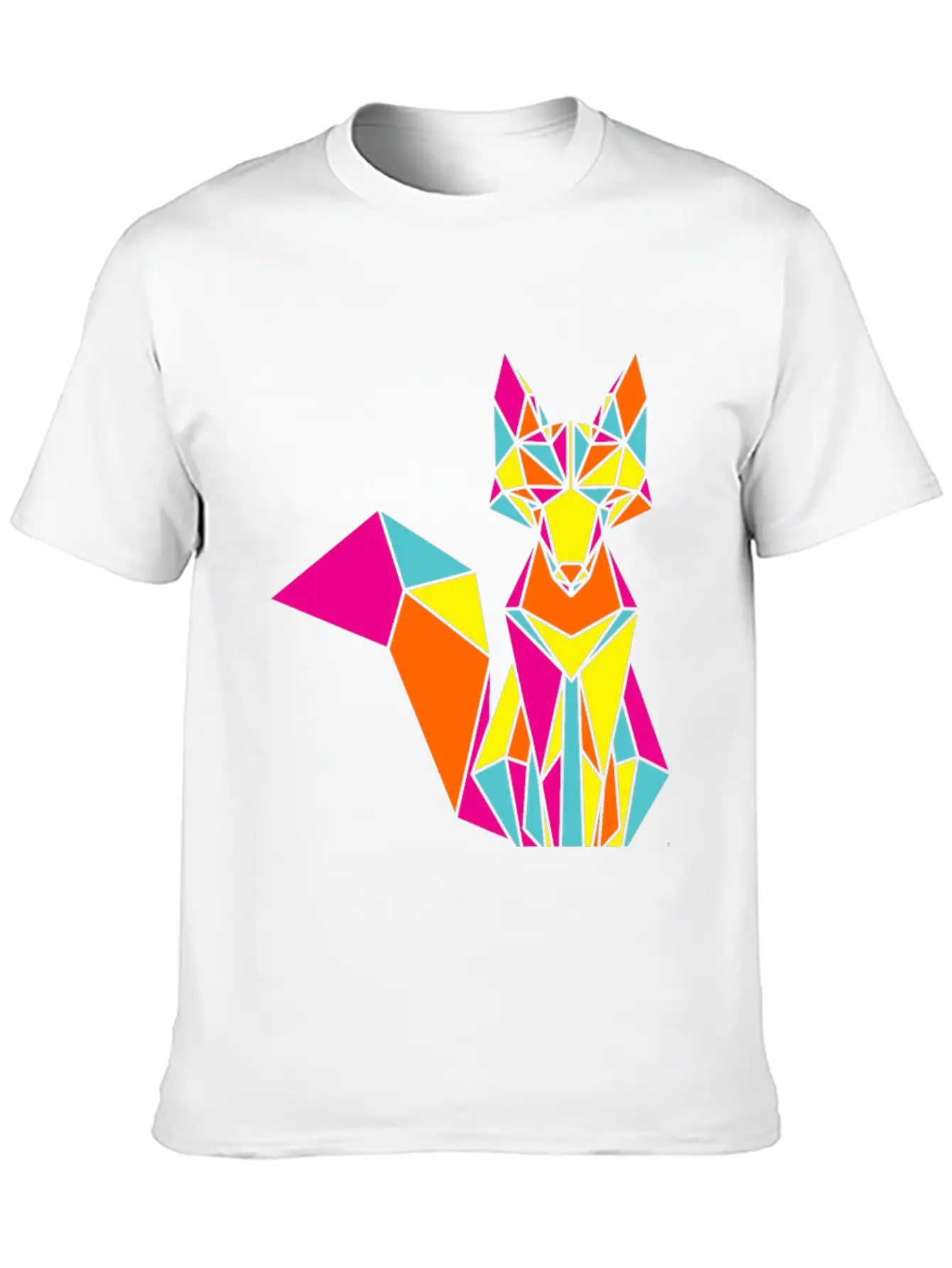 Geometric Fox 01 Stylish Everyday T-Shirt – Unisex Basic Cotton Tee