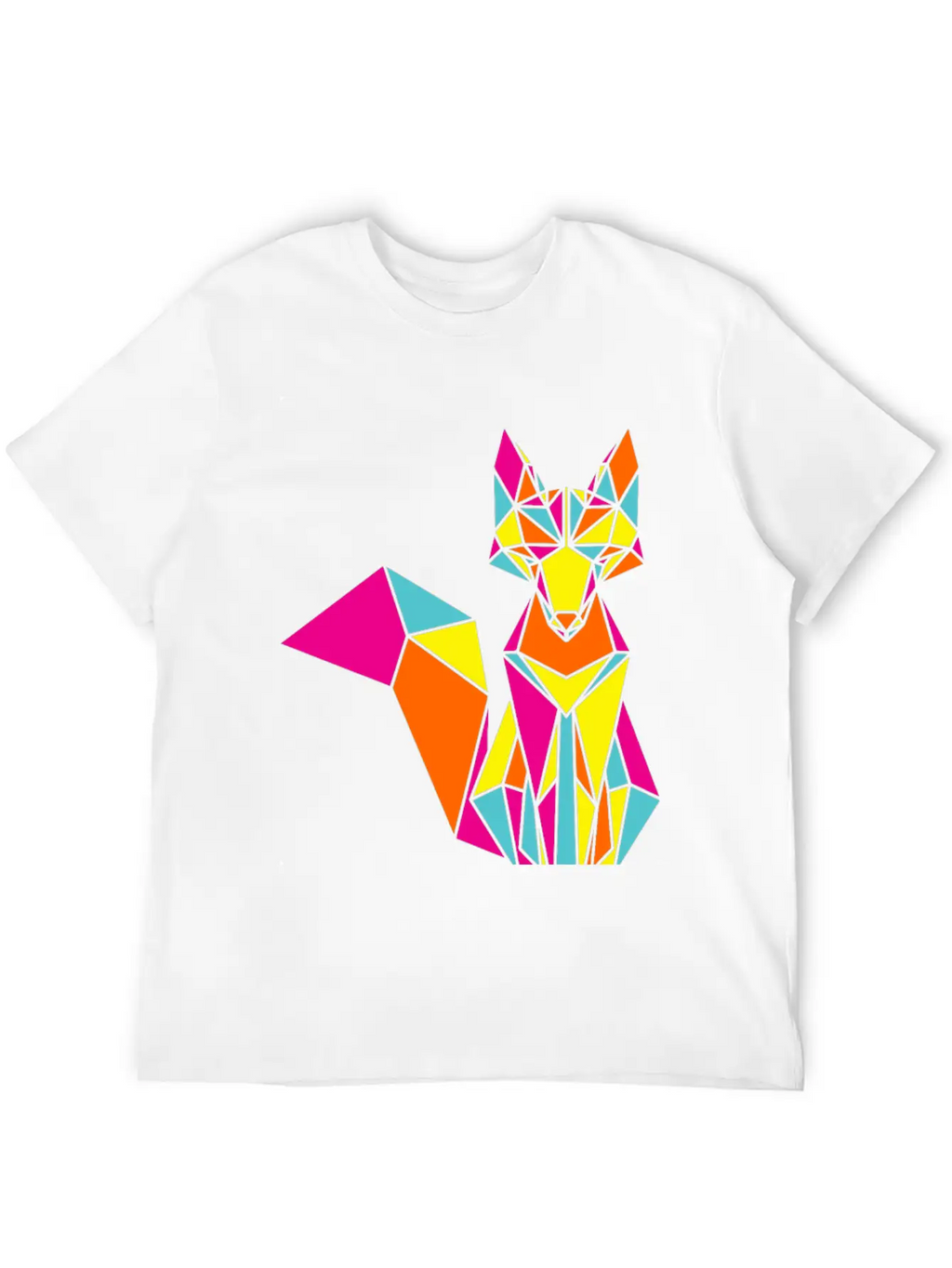 Geometric Fox 01 Stylish Everyday T-Shirt – Unisex Basic Cotton Tee