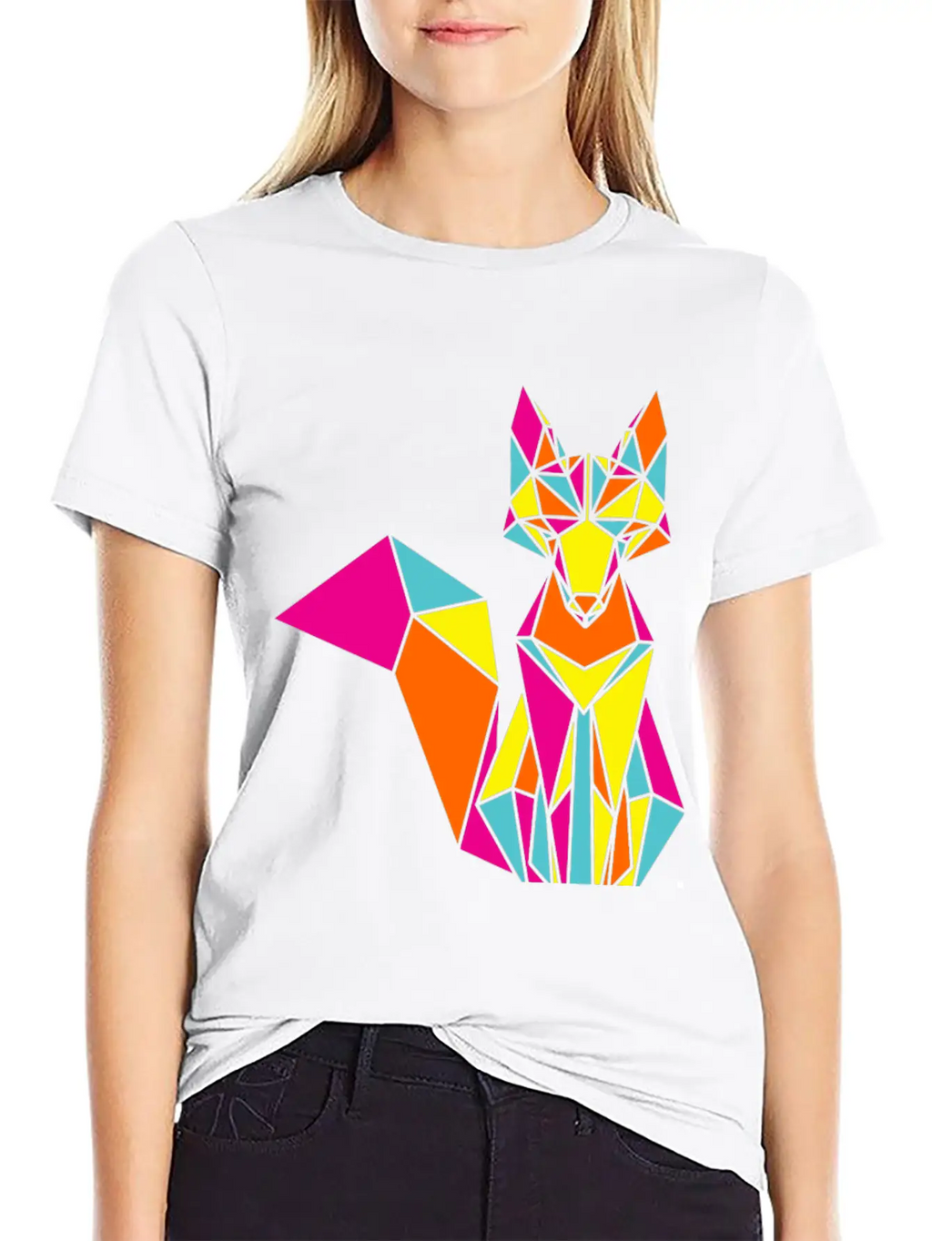 Geometric Fox 01 Stylish Everyday T-Shirt – Unisex Basic Cotton Tee