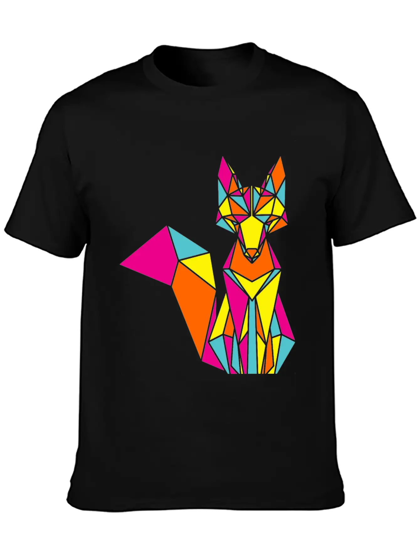 Geometric Fox 01 Stylish Everyday T-Shirt – Unisex Basic Cotton Tee
