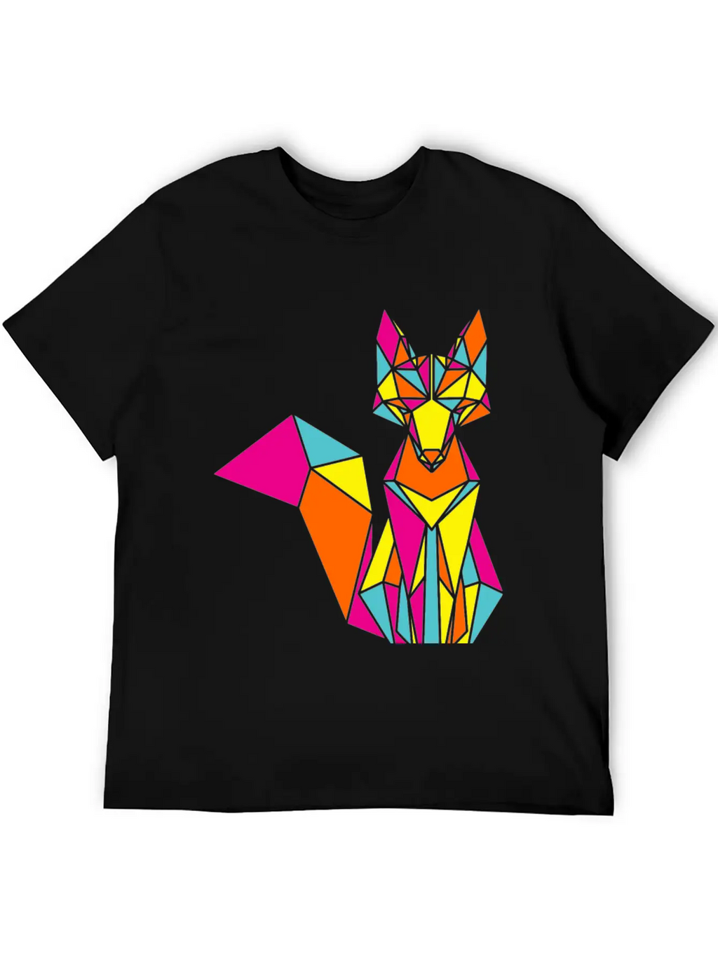 Geometric Fox 01 Stylish Everyday T-Shirt – Unisex Basic Cotton Tee